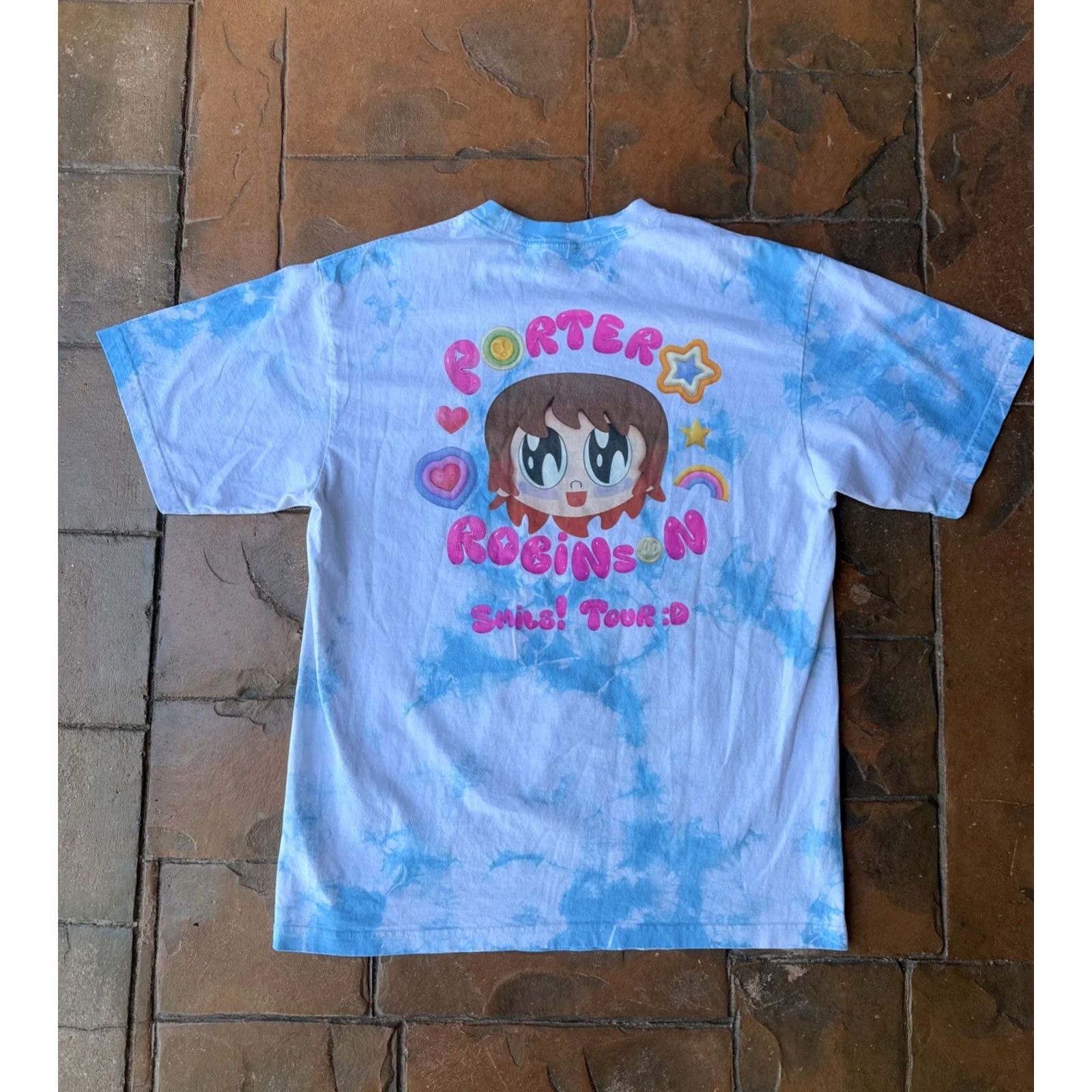 Rue Porter Porter Robinson Smile World Tour T-Shirt XL Tie Dye EDM Shirt Men Size US XL / EU 56 / 4 - 2 Thumbnail