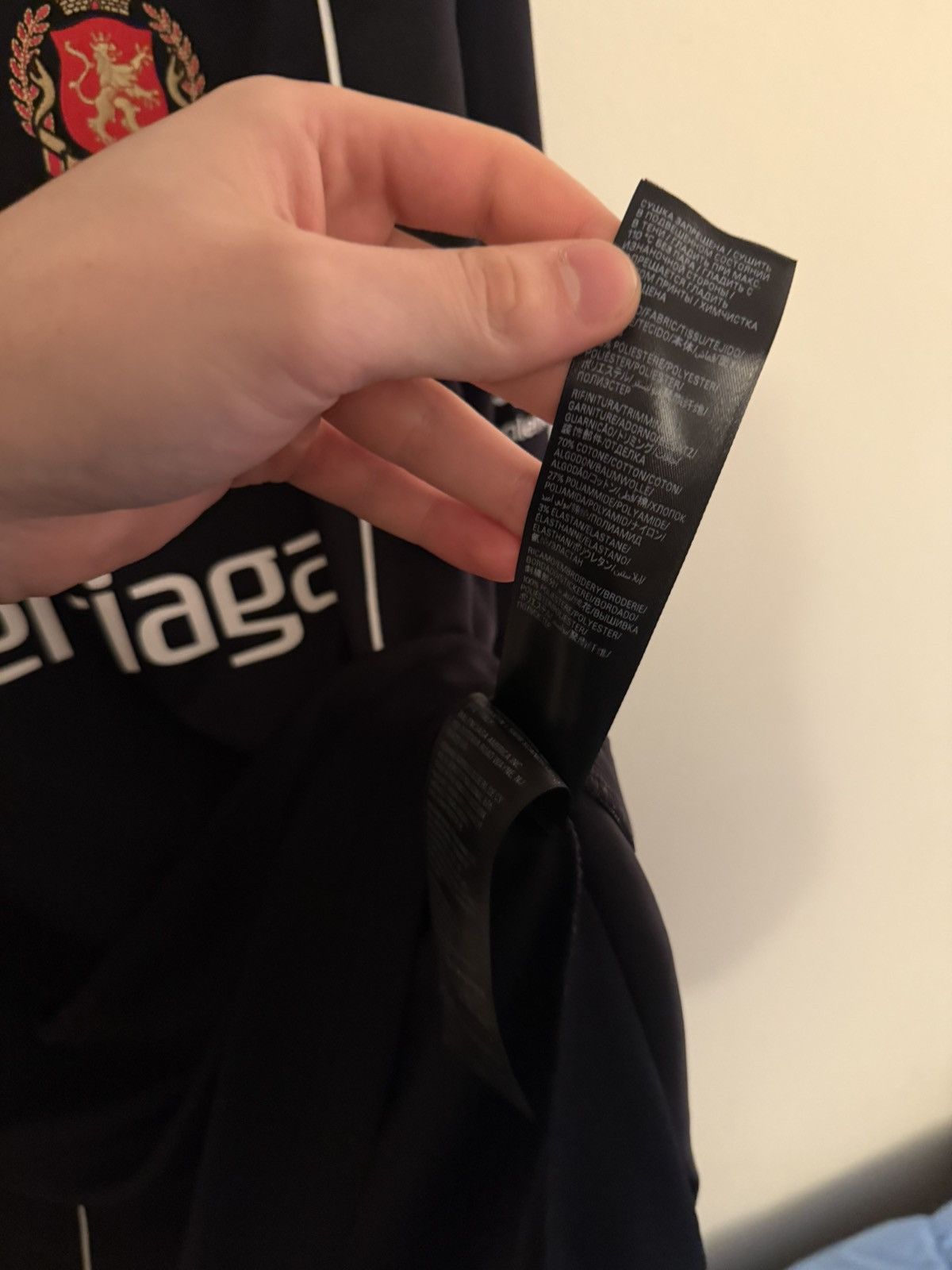 Balenciaga Balenciaga Paris Black Long Sleeve Soccer Jersey Size US L / EU 52-54 / 3 - 11 Thumbnail