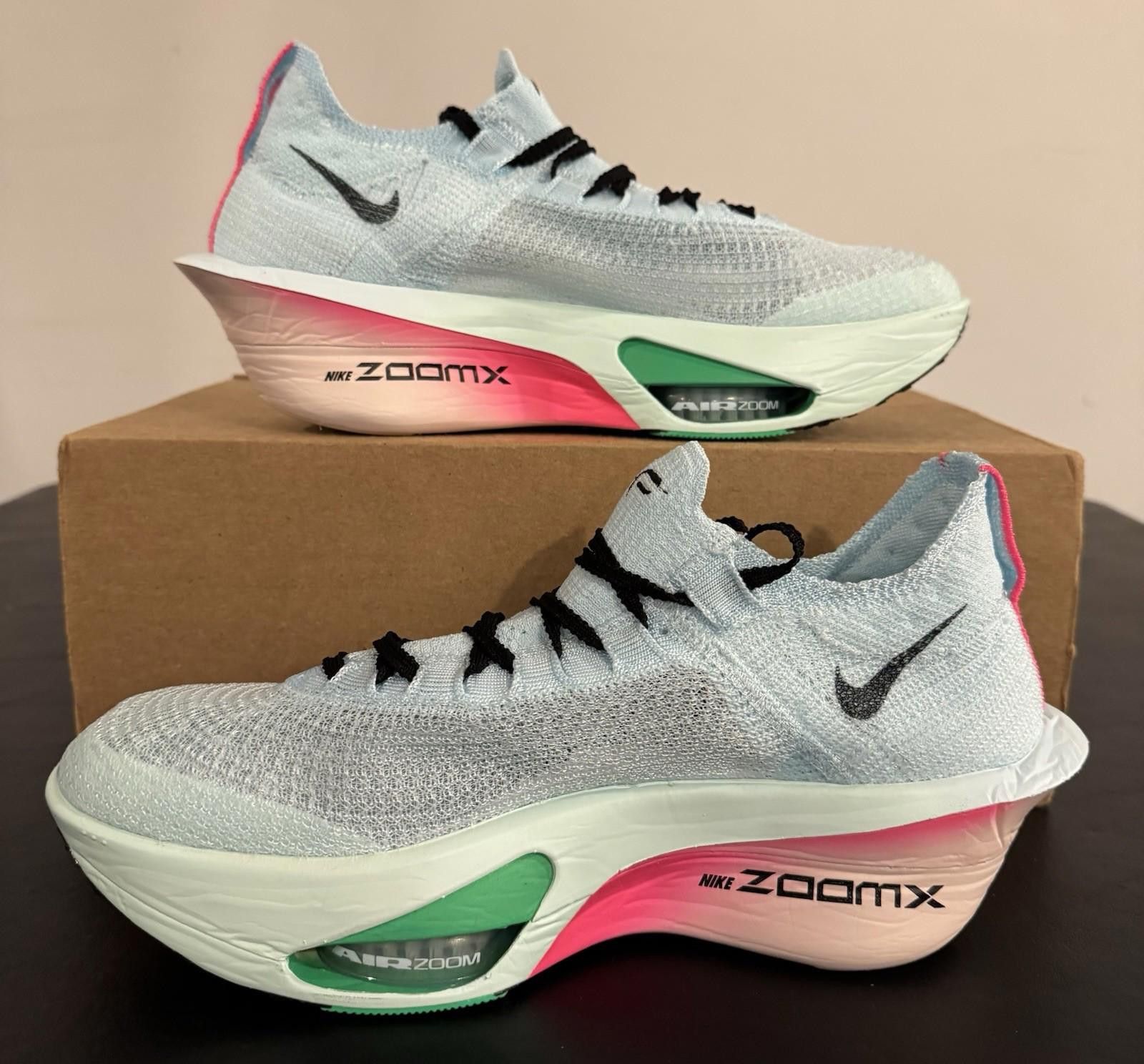 Nike Nike Air Zoom Alphafly Next% 3 Glacier Blue Black Mint Foam Size US 9 / EU 42 - 3 Thumbnail