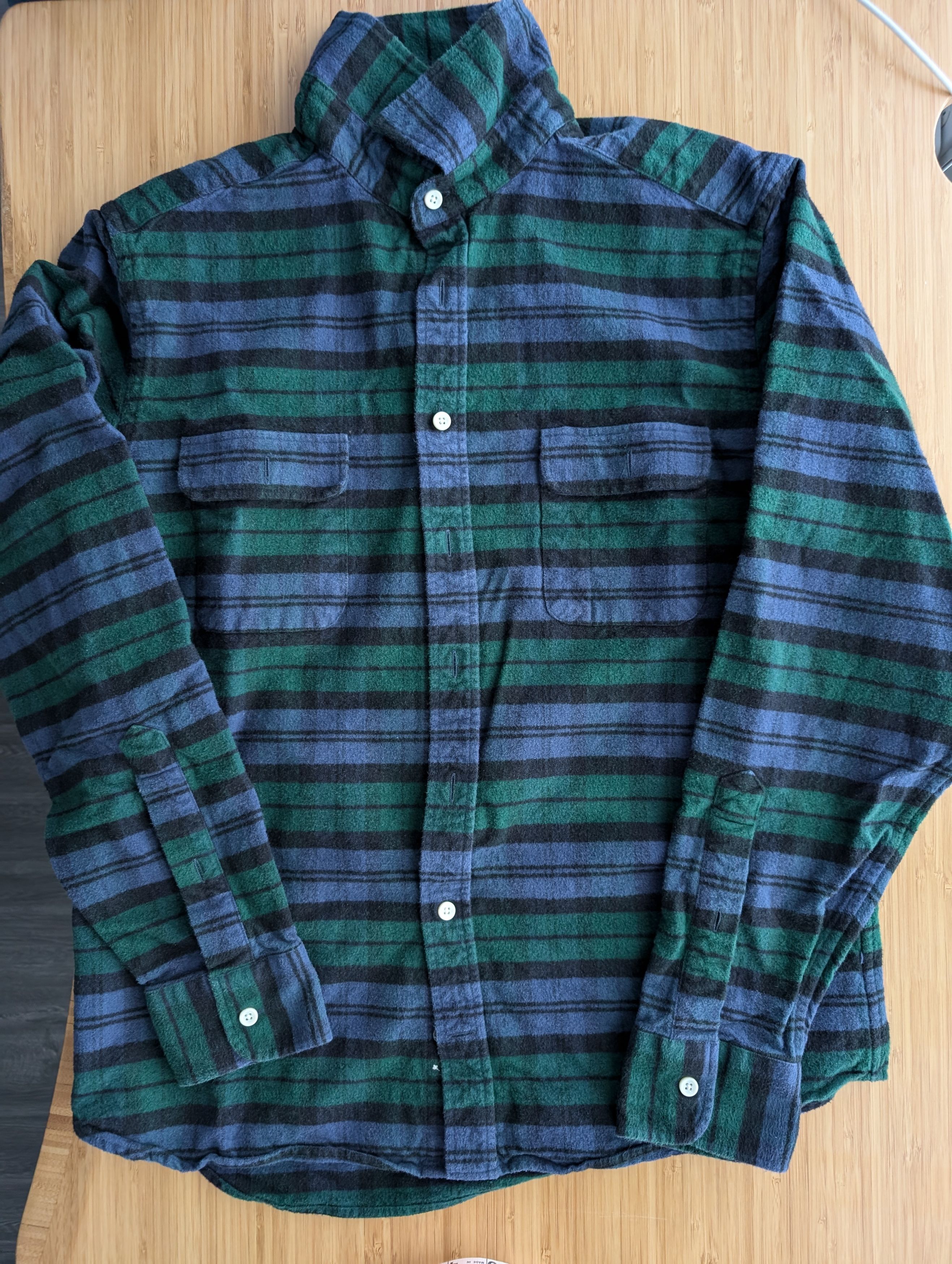 Taylor Stitch Blackwatch Plaid Button Up Size US M / EU 48-50 / 2 - 1 Thumbnail