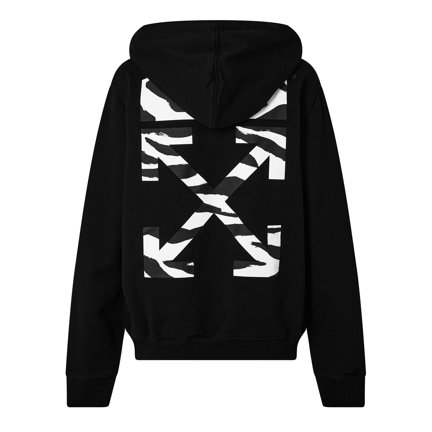 Off-White o1g2r1mq1224 Zebra Hoodie in Black & White Size XS / US 0-2 / IT 36-38 - 2 Thumbnail