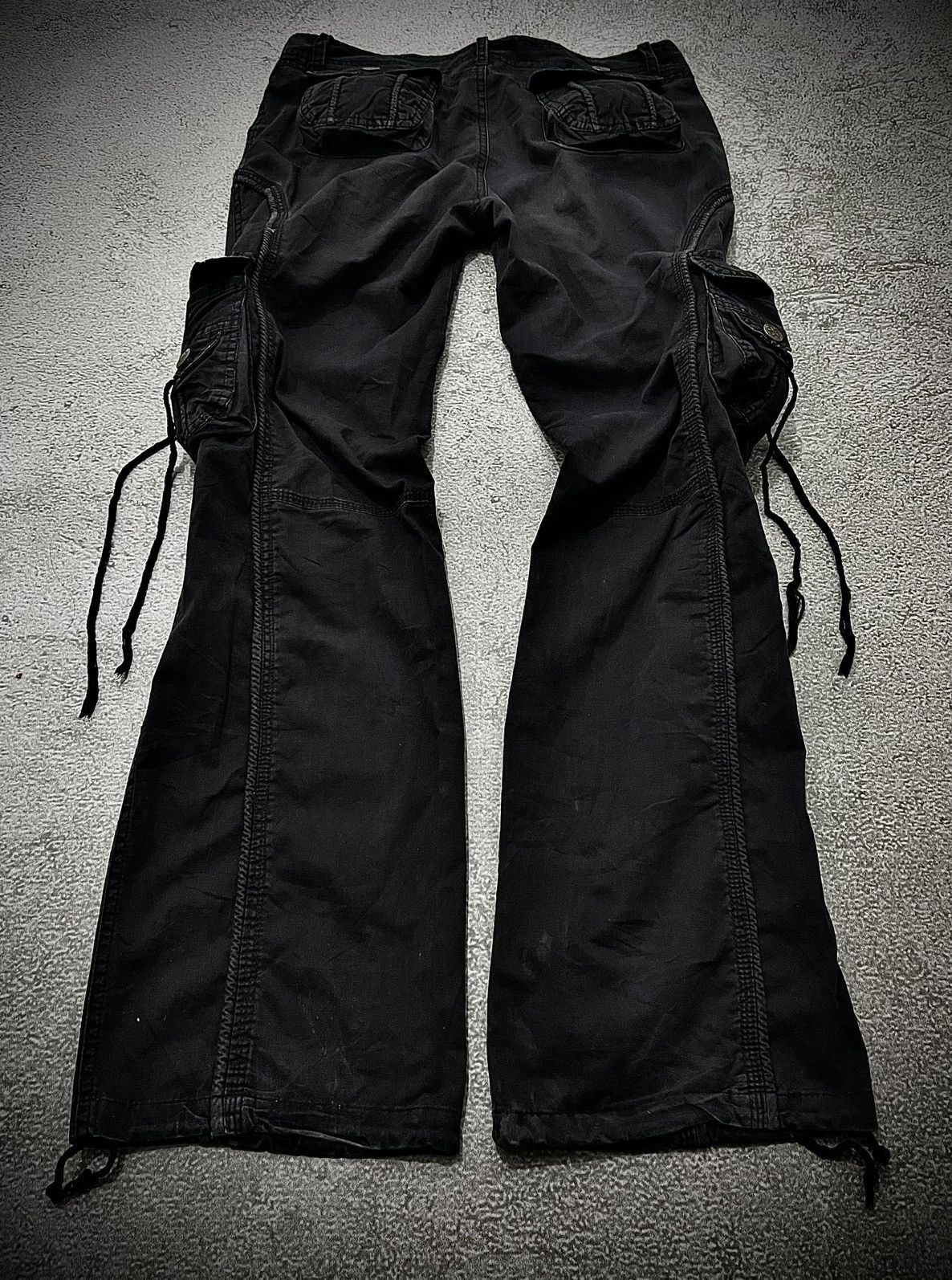 Japanese Brand 2000s Goa Cargo Flared Style Unknow Cargo Pants Size US 30 / EU 46 - 9 Thumbnail