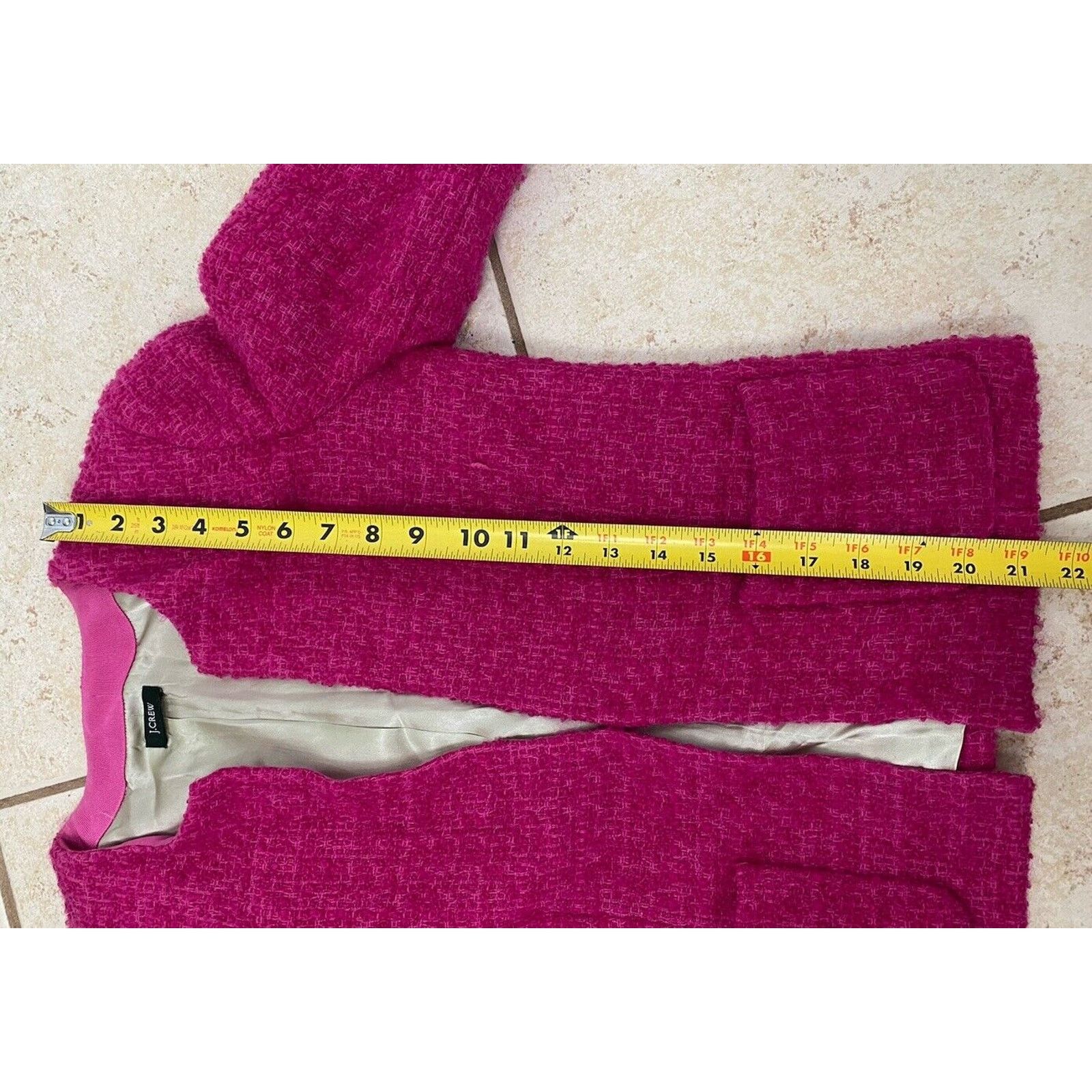 J.Crew J Crew Blazer Astrid Boucle Tweed Wool Barbie Pink Jacket 2 Size XS / US 0-2 / IT 36-38 - 9 Thumbnail
