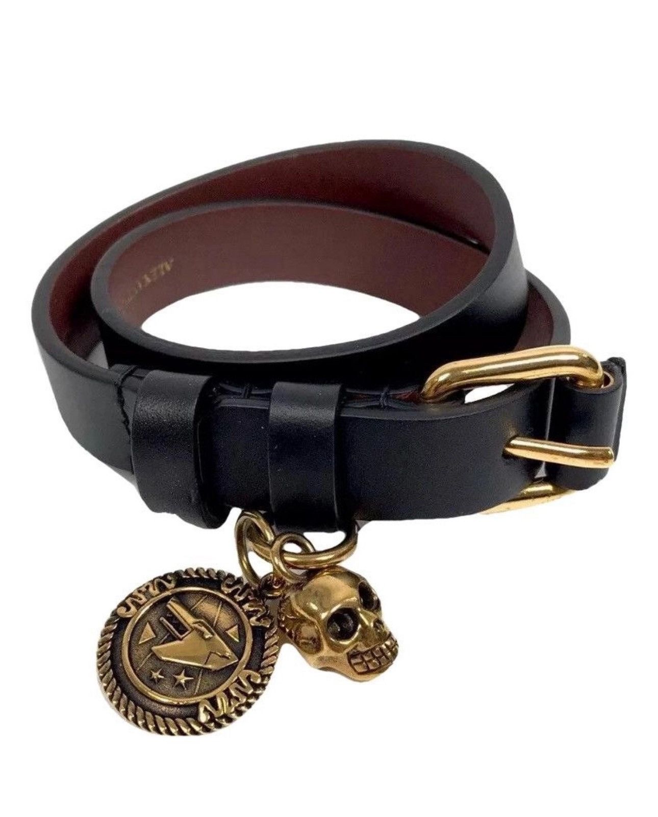 Alexander McQueen Alexander Mcqueen Leather Skull Bracelet One Size Size ONE SIZE - 1 Thumbnail