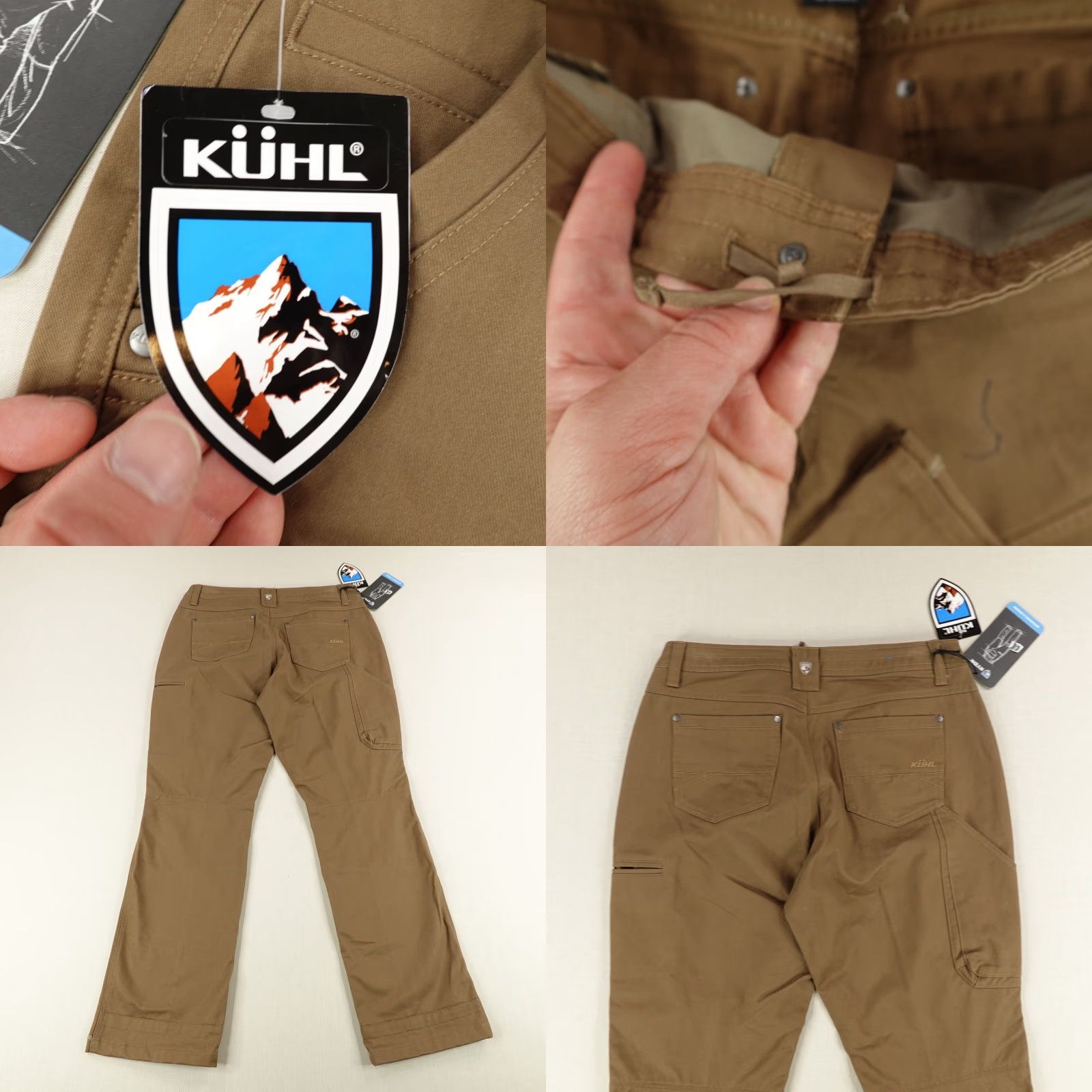 Vintage VINTAGE Kuhl Women's Pants Shorts Relaxed Fit Cotton Spandex Brown Casual Travel Workwear Size 10 Size 31" - 8 Thumbnail