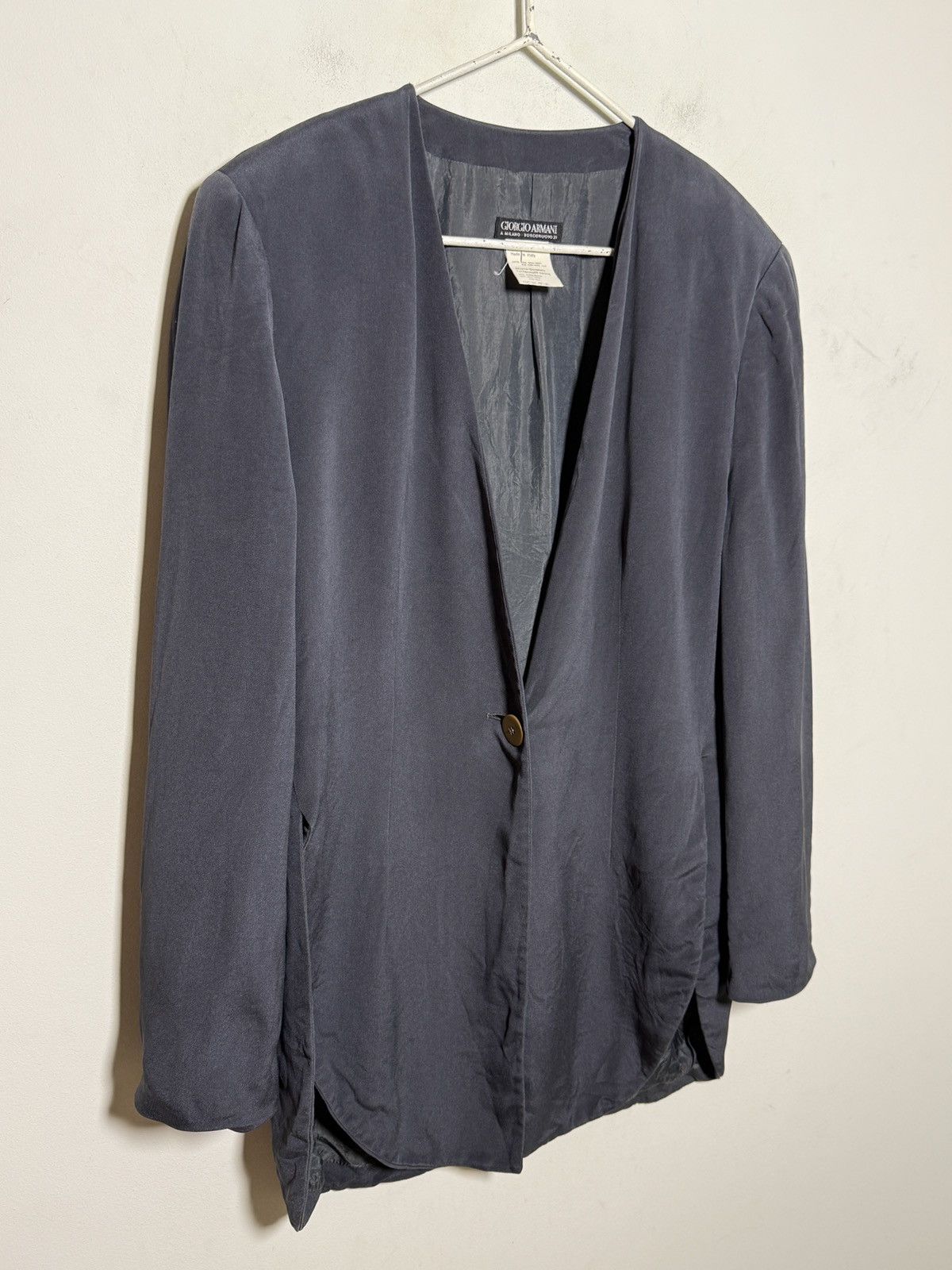 Giorgio Armani Vintage Armani silk blazer jacket s-m Size US M / EU 48-50 / 2 - 5 Thumbnail