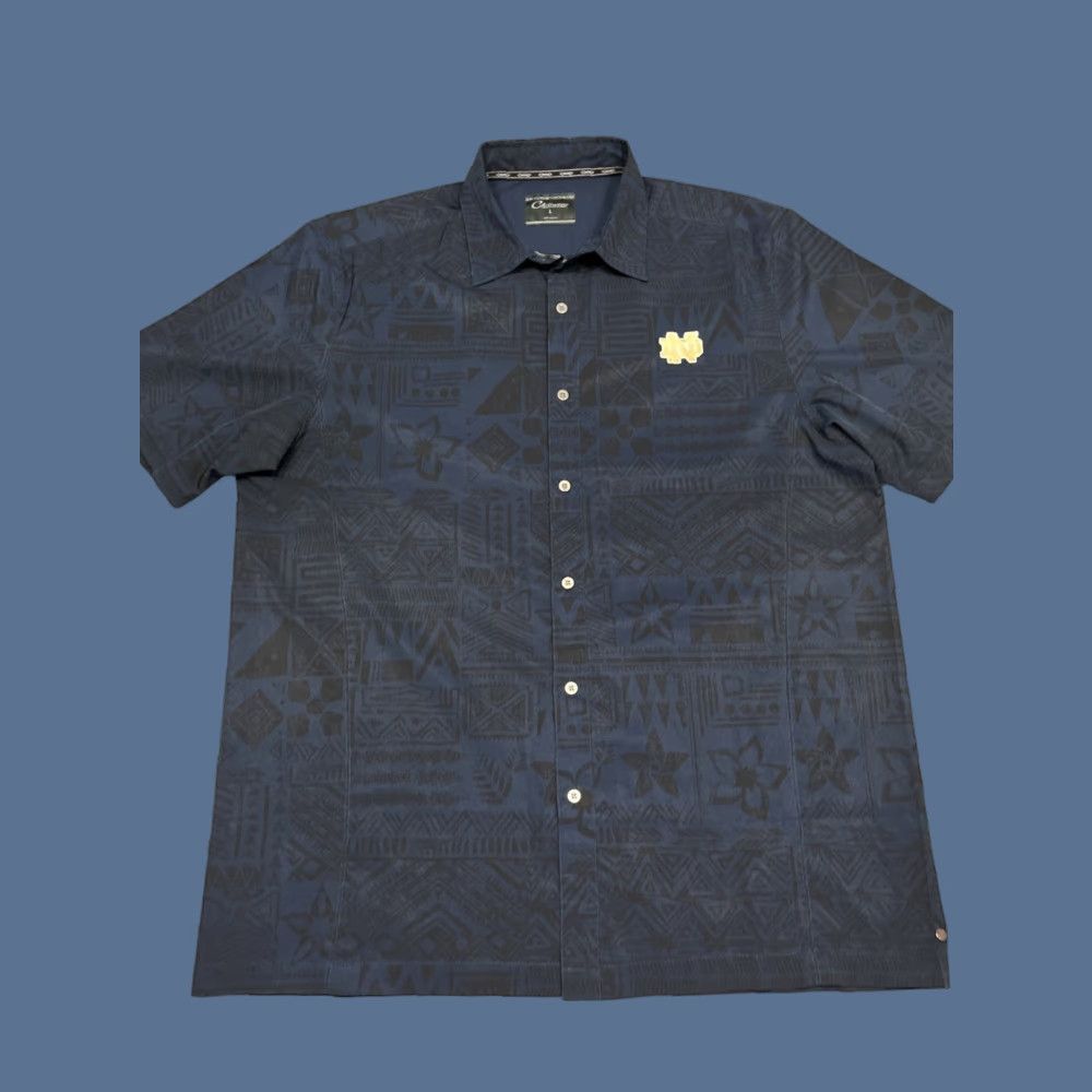 Vintage VINTAGE Not applicable; do not include. Notre Dame Chiliwear Hawaiian Shirt Mens Sz L Blue Short Sleeve Button Size US L / EU 52-54 / 3 - 1 Thumbnail