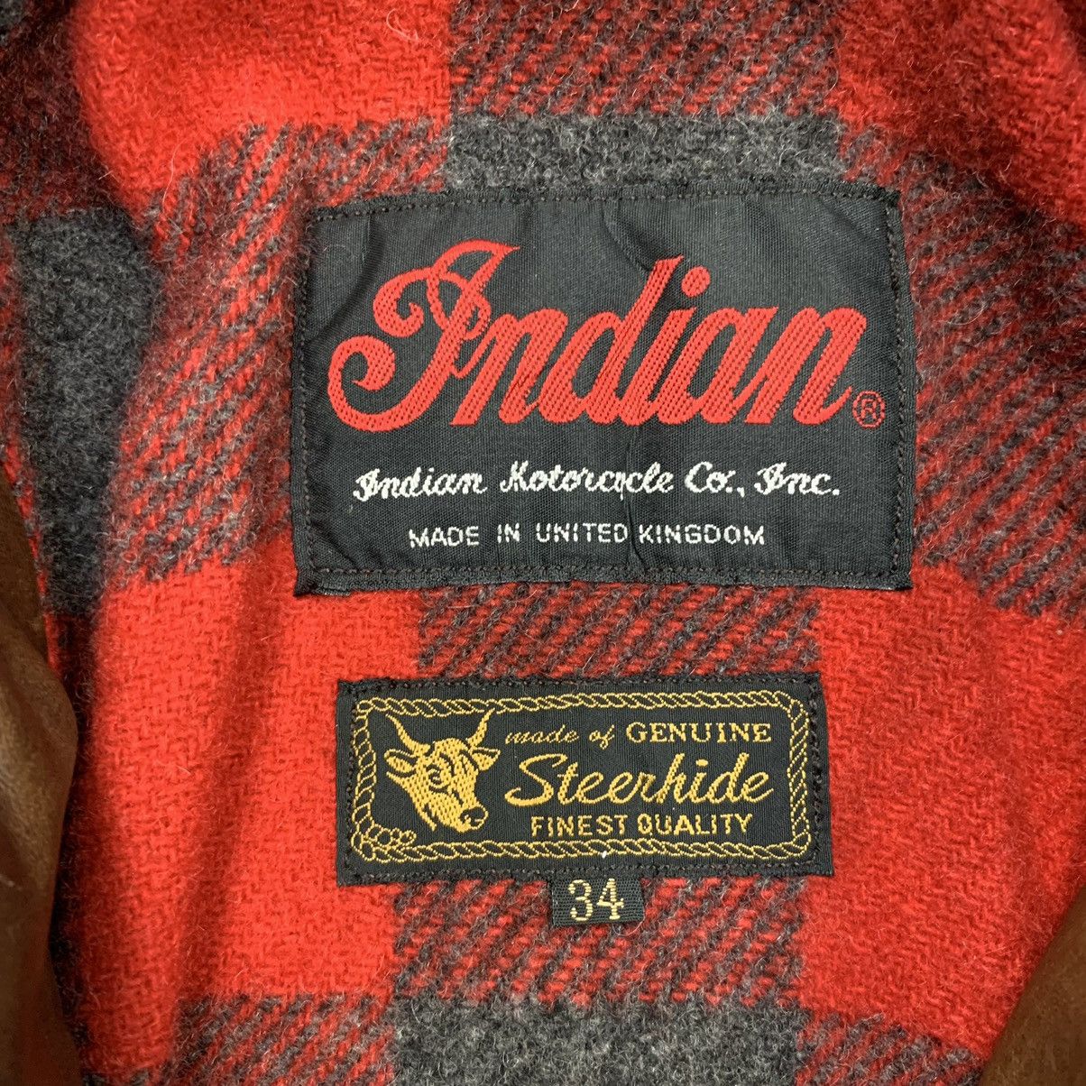 Indian Motorcycle × Kadoya × Vintage Vintage indian motorcycle single riders leather jacket Size US XS / EU 42 / 0 - 7 Thumbnail
