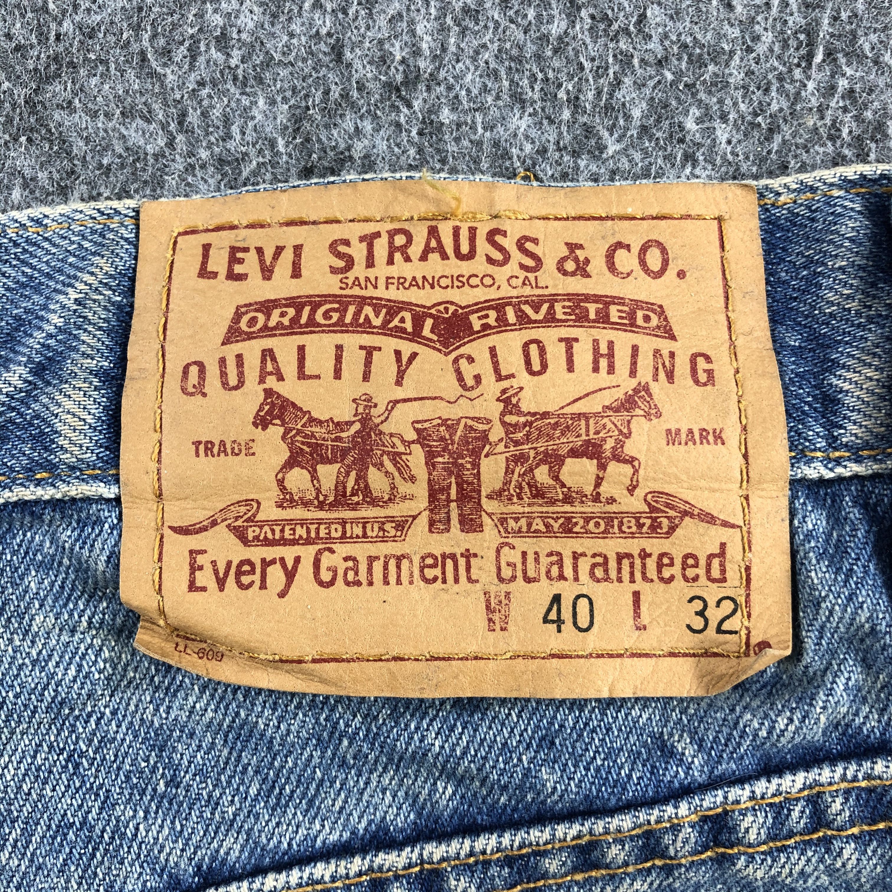 Levi's 90s Vintage Blue Wash Levis Jeans-J2432 Size US 40 / EU 56 - 5 Thumbnail