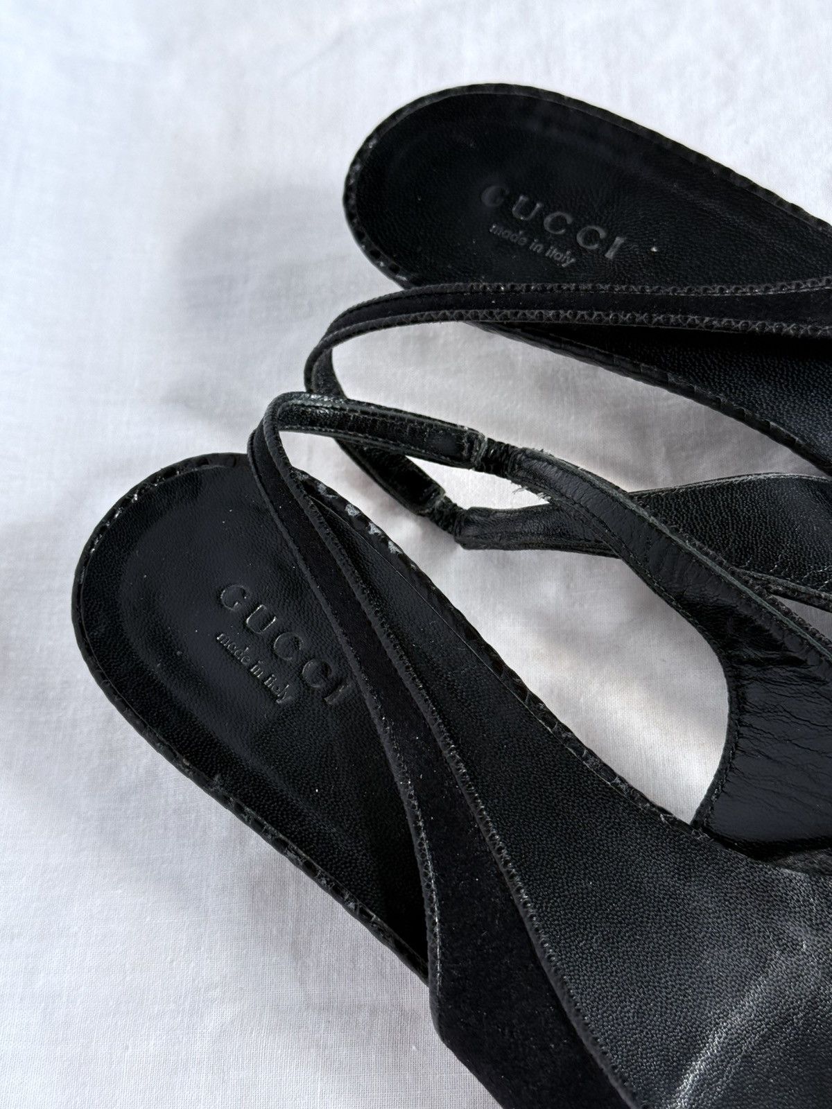Gucci Gucci Interlocking GG Crystals Slingback Kitten Heels Size US 6.5 / IT 36.5 - 8 Thumbnail