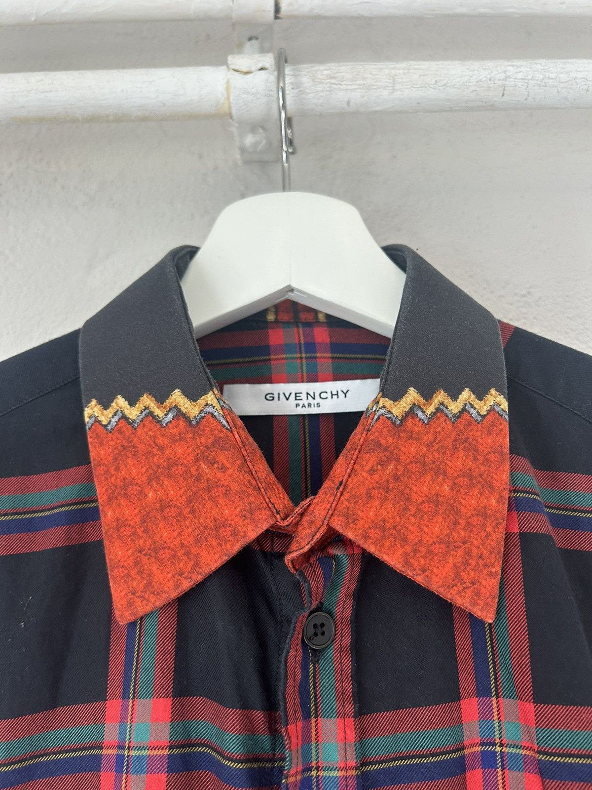 Givenchy Plaid Button-Up Shirt Size US S / EU 44-46 / 1 - 4 Thumbnail