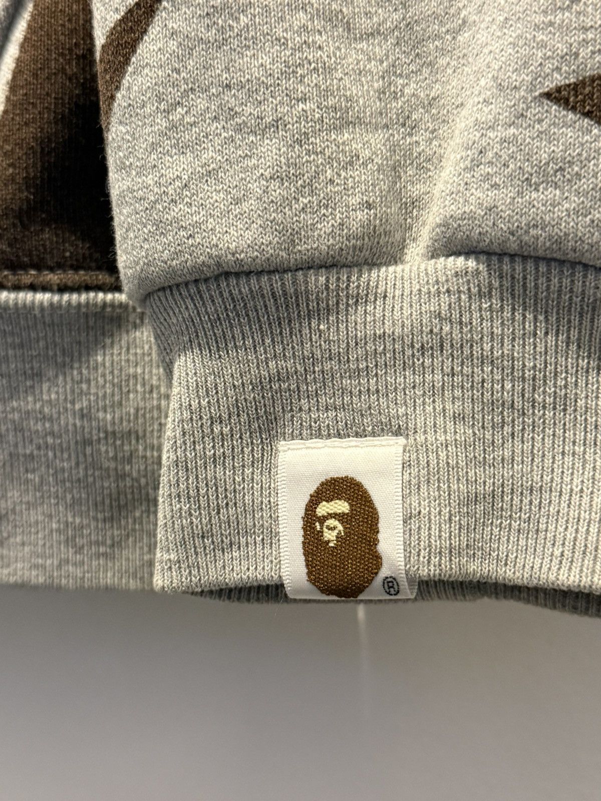 Bape OG Bape Bapesta star hoodie full zip grey/ brown size L Size US L / EU 52-54 / 3 - 3 Thumbnail