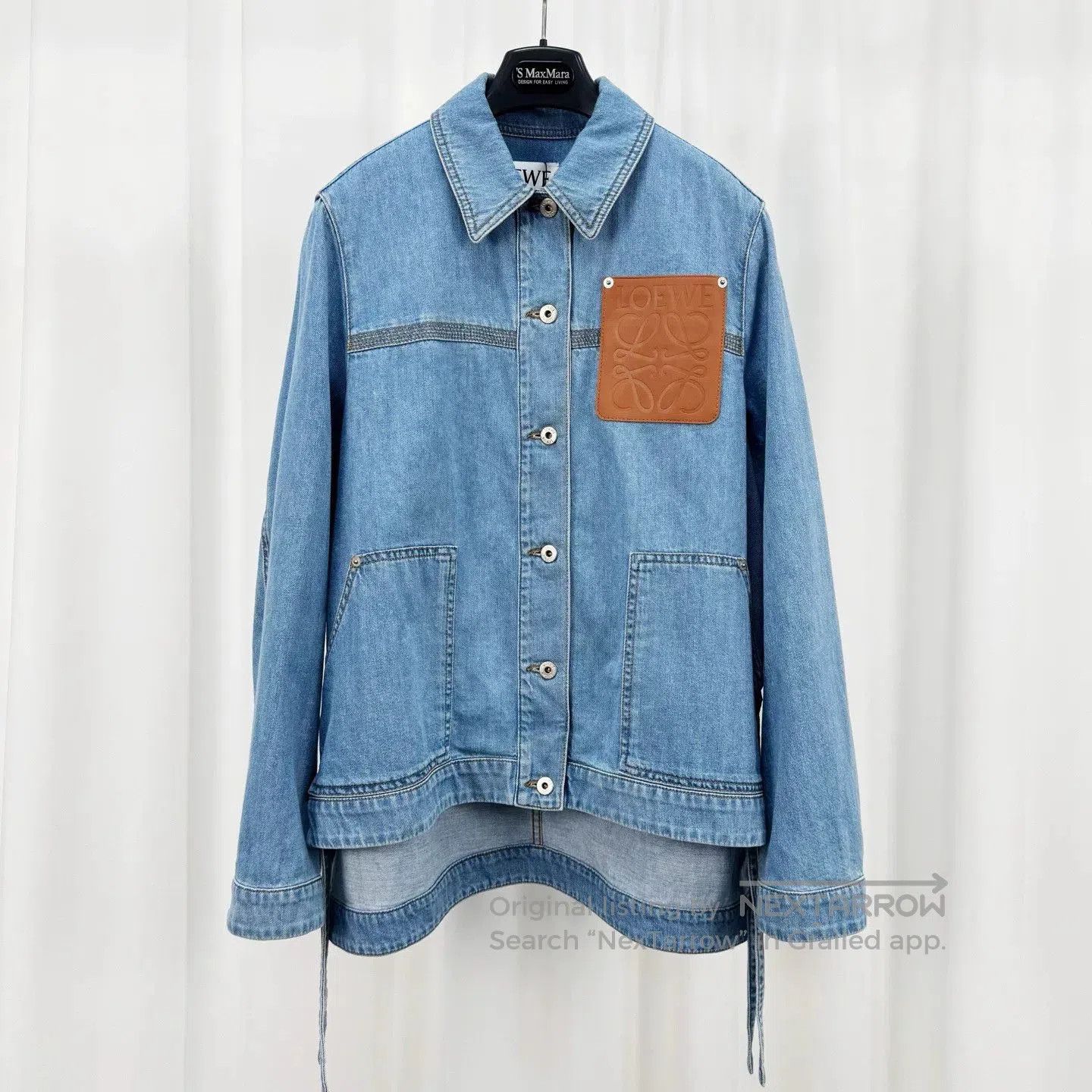 Loewe Loewe Denim Jacket with Leather Patch. Size US S / EU 44-46 / 1 - 1 Thumbnail