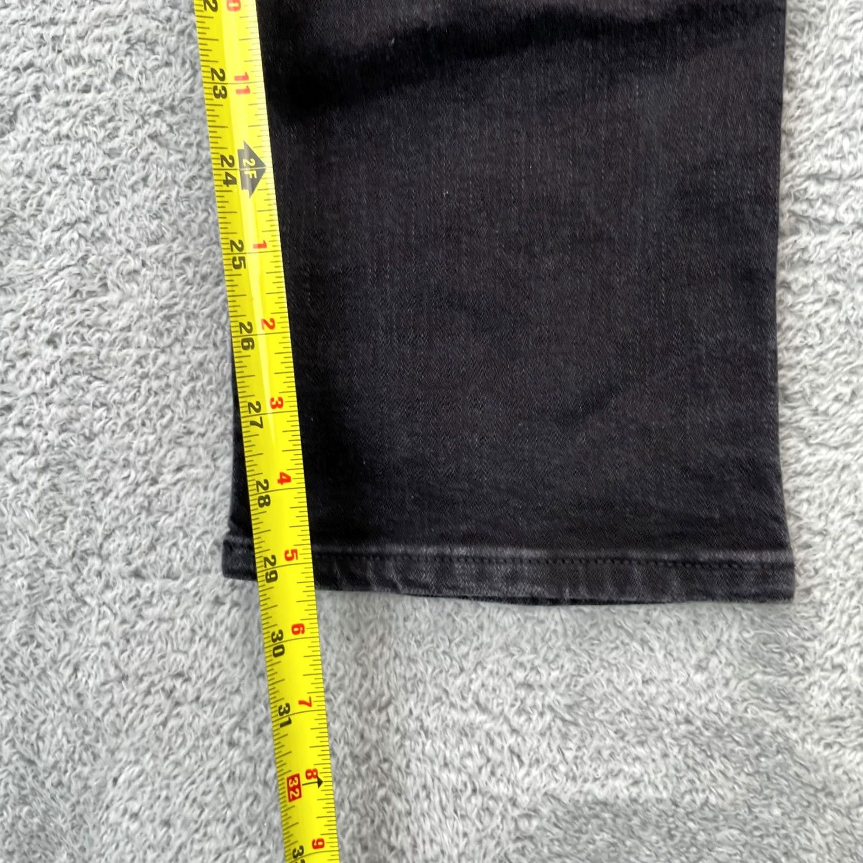 Vintage Aéropostale Jeans Womens 2R Black Bootcut Denim Cotton Stretch Dark Wash Jeans 5-Pocket Inseam 30 Regular Womens Size 26" / US 2 / IT 38 - 6 Thumbnail