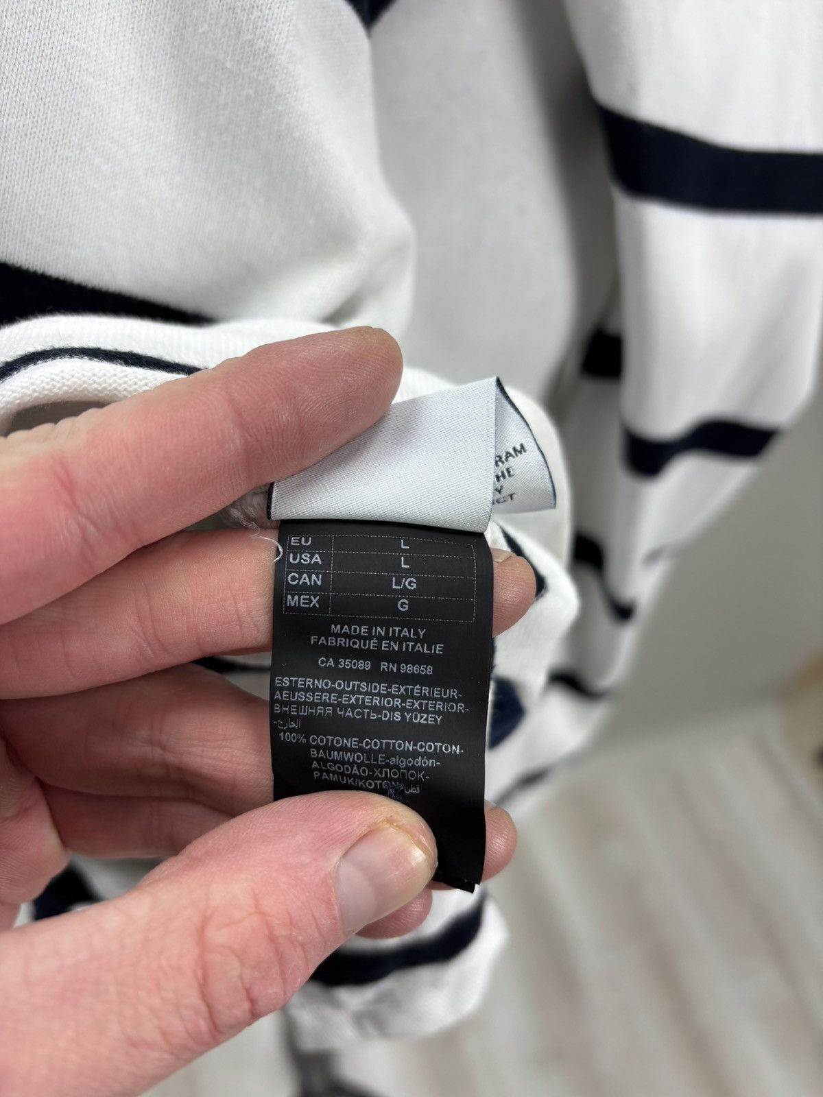 Paul & Shark Mens long sleeve rugby Paul Shark Size L Color White Size US L / EU 52-54 / 3 - 13 Thumbnail