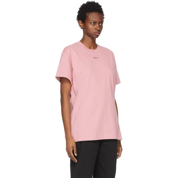 Ambush Design o1mle0424 Unisex Logo T-Shirt in Pink Size XS / US 0-2 / IT 36-38 - 2 Thumbnail
