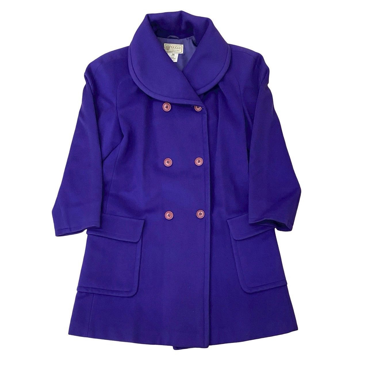 Gucci Gucci Gucci Wool Cashmere Coat Textile Outerwear DUTY FREE for USA Size ONE SIZE - 1 Thumbnail