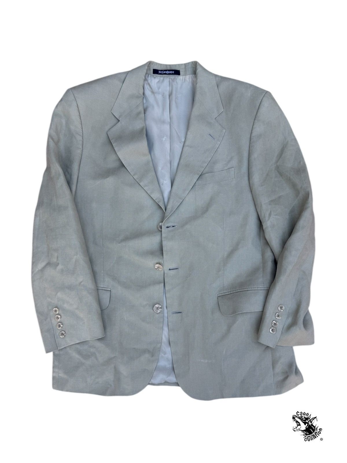 Saint Laurent Paris Saint laurent beige blazer mens Size US L / EU 52-54 / 3 - 1 Thumbnail