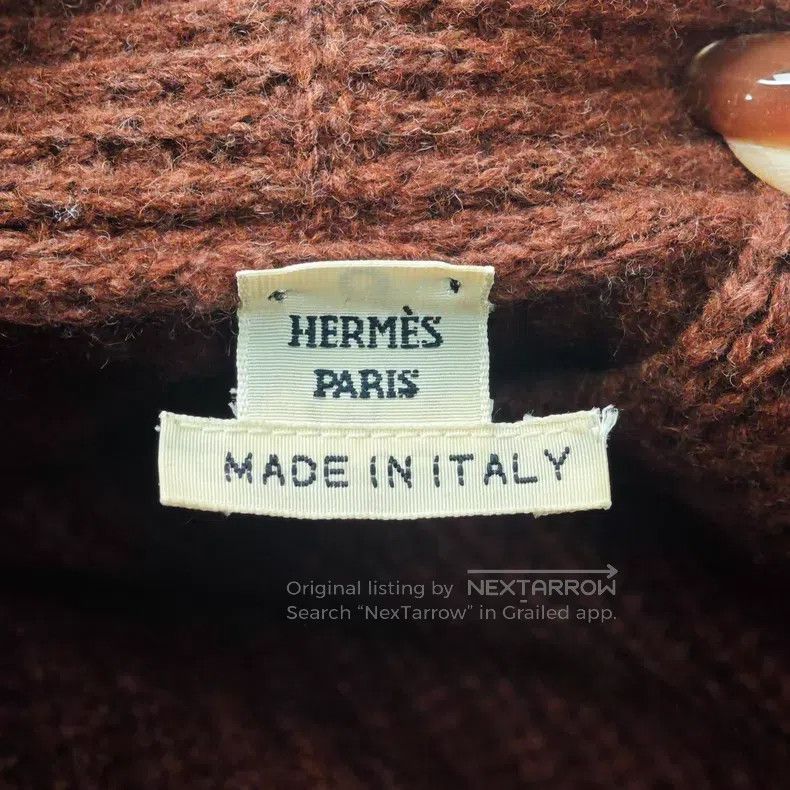 Hermes Hermes Brown Vertical Stripe Wool Dress Size XS / US 0-2 / IT 36-38 - 5 Thumbnail