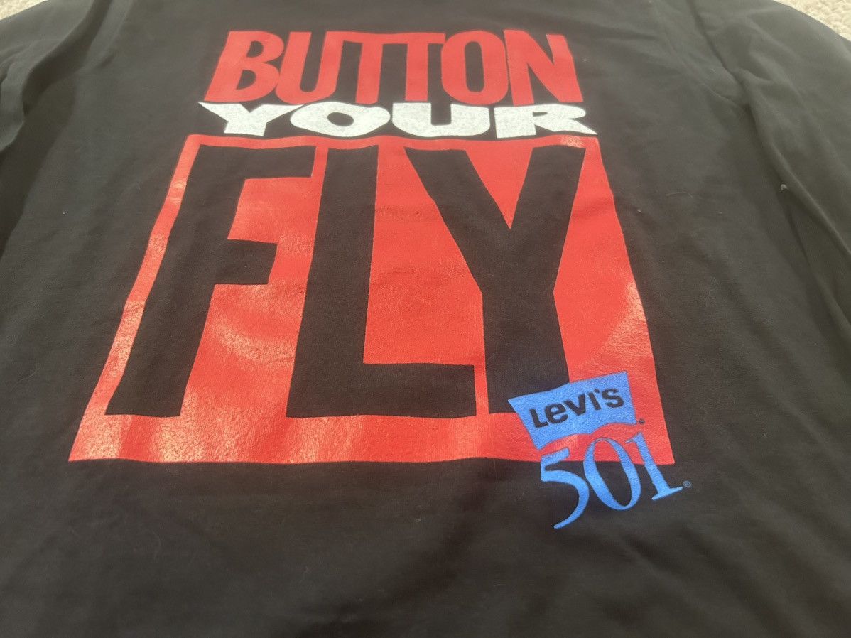 Levi's × Vintage Levi’s vintage “button your fly” long sleeve graphic medium Size US M / EU 48-50 / 2 - 2 Thumbnail