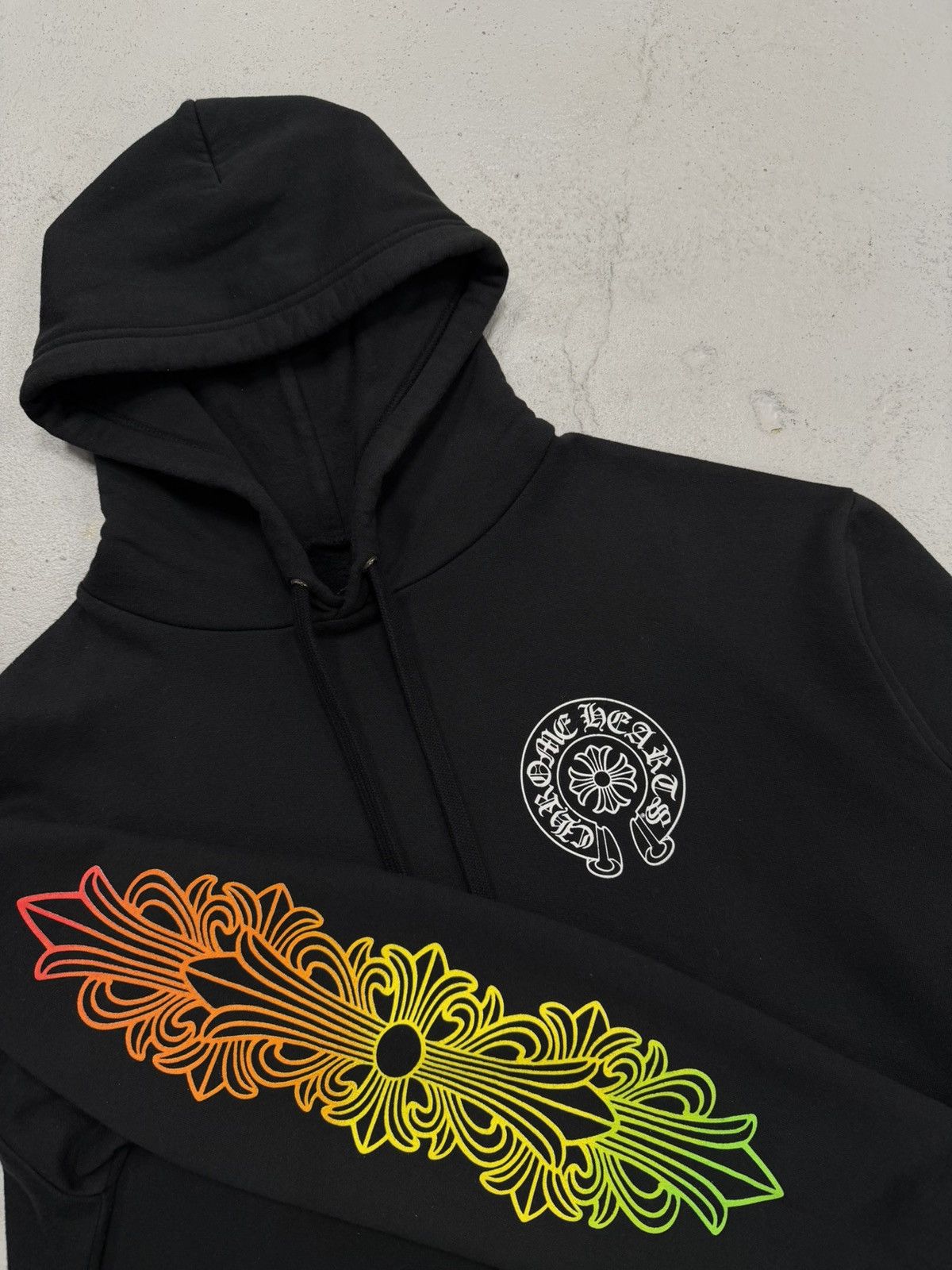 Chrome Hearts Chrome Hearts Gradient Horseshoe Hoodie Black Medium Size US M / EU 48-50 / 2 - 2 Thumbnail