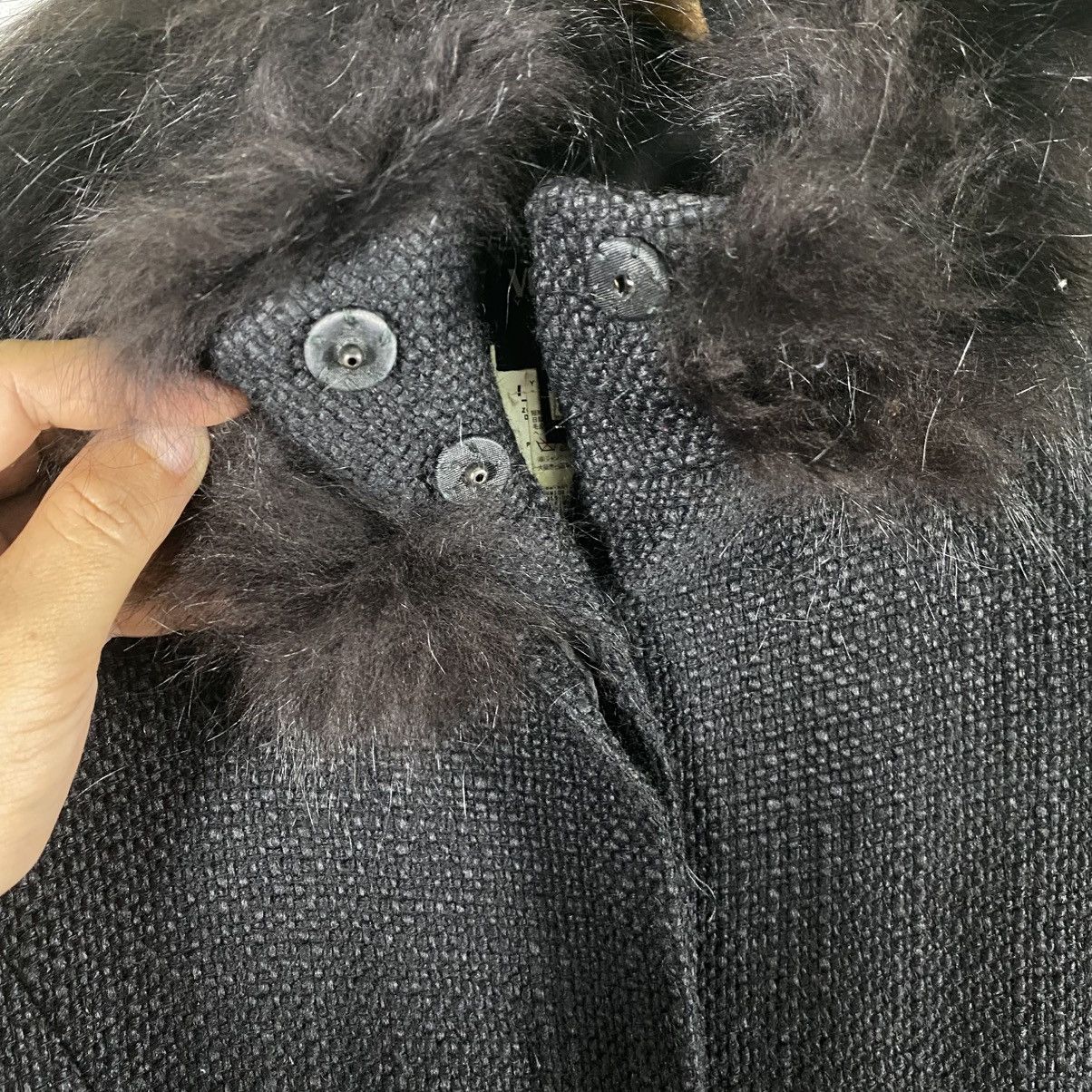 Versace × Versus Versace Vintage Versus Versace Fur Collar Long Button Jacket Size S / US 4 / IT 40 - 8 Thumbnail