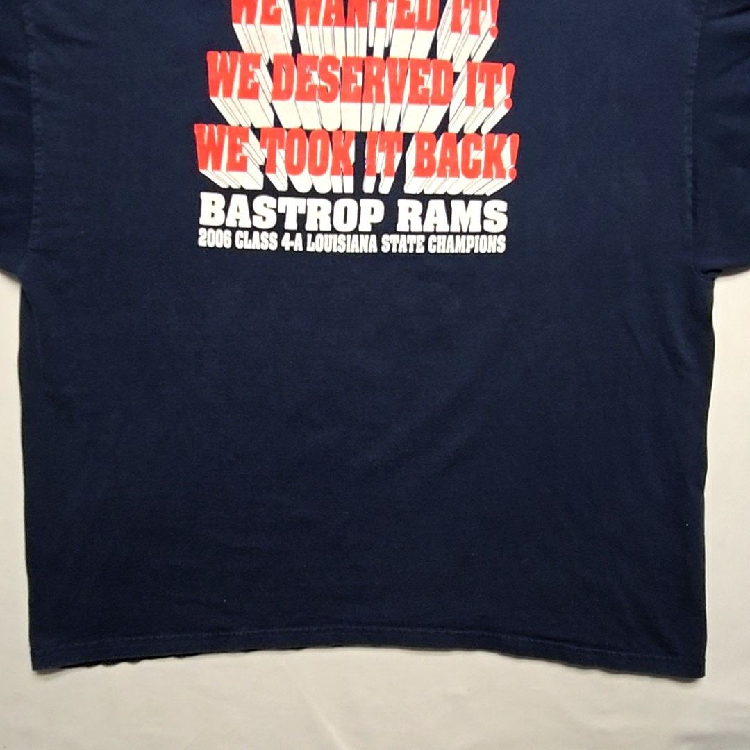 Gildan Bastrop Rams Football Louisiana State Champions Tee 3XL Size US XXL / EU 58 / 5 - 8 Thumbnail