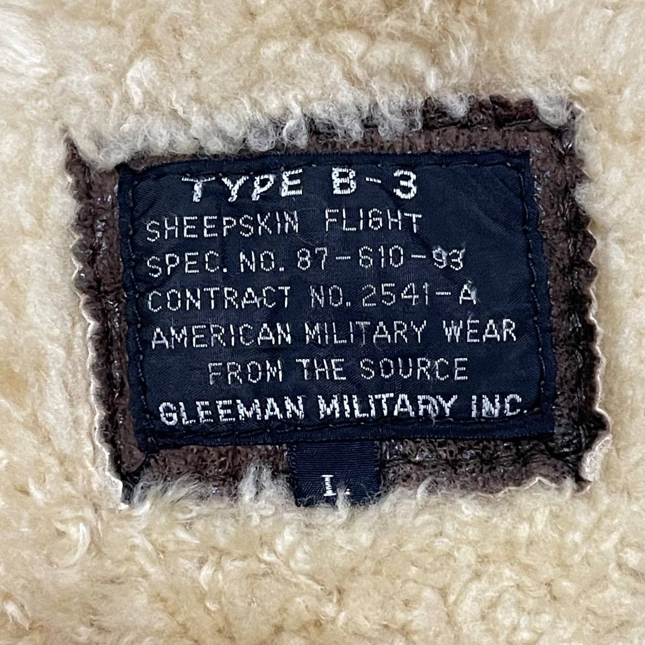 Leather Vintage B3 by Gleeman Military Sheepskin Coat Shearling Size US L / EU 52-54 / 3 - 9 Thumbnail