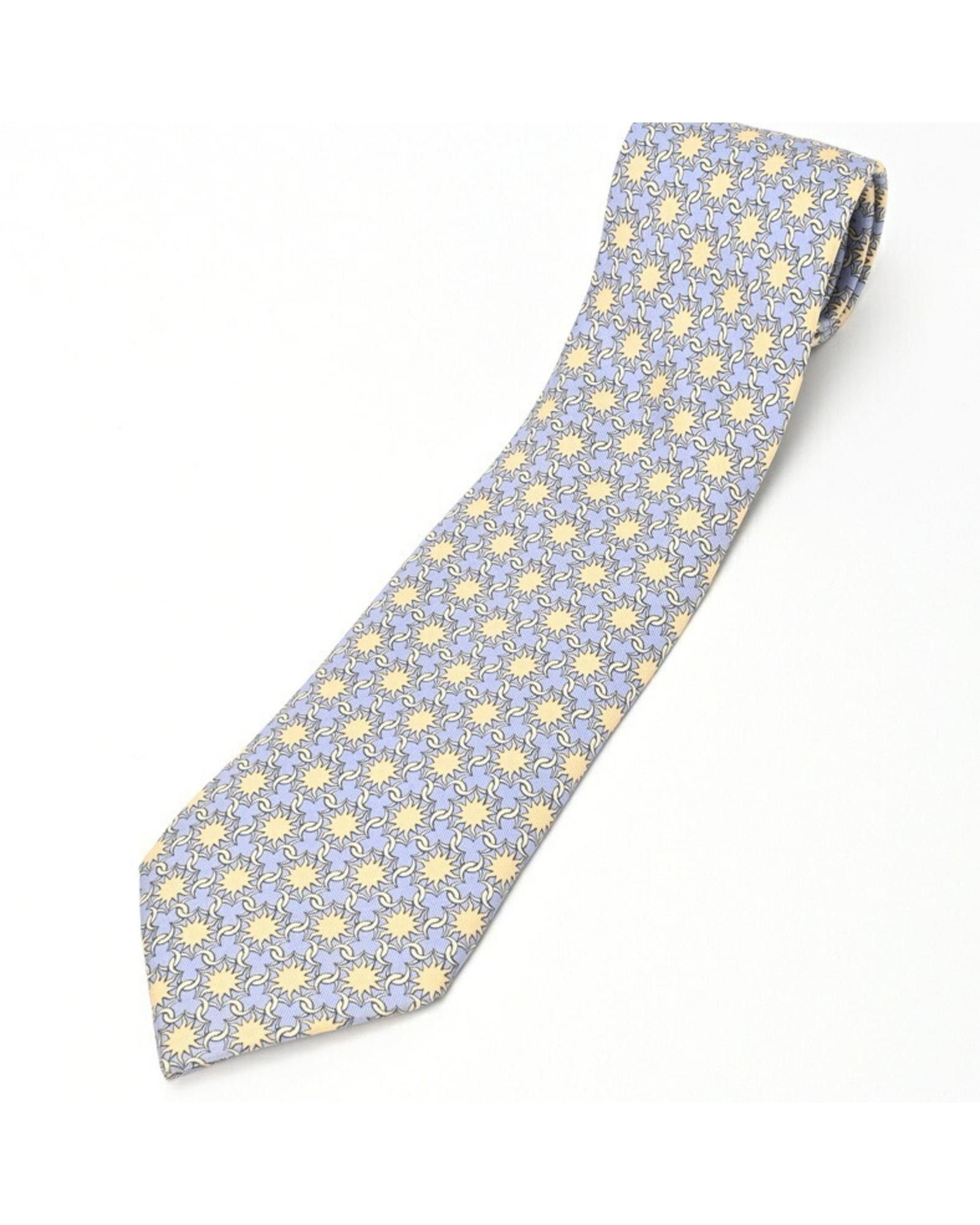 image of Hermes Grey Silk Cravat For Men