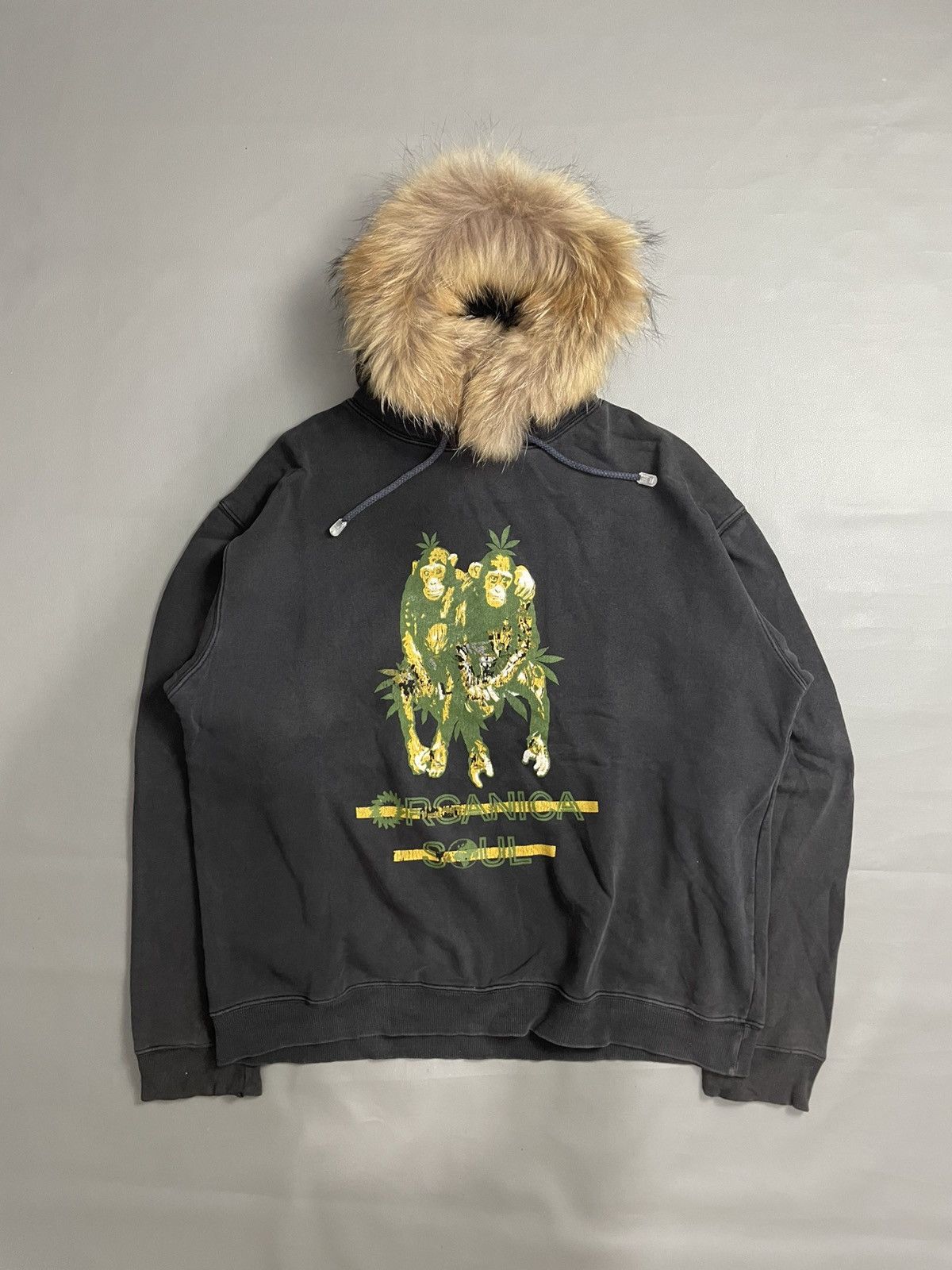 Japanese Brand Organica soul Fur Hoodie Size US L / EU 52-54 / 3 - 1 Thumbnail