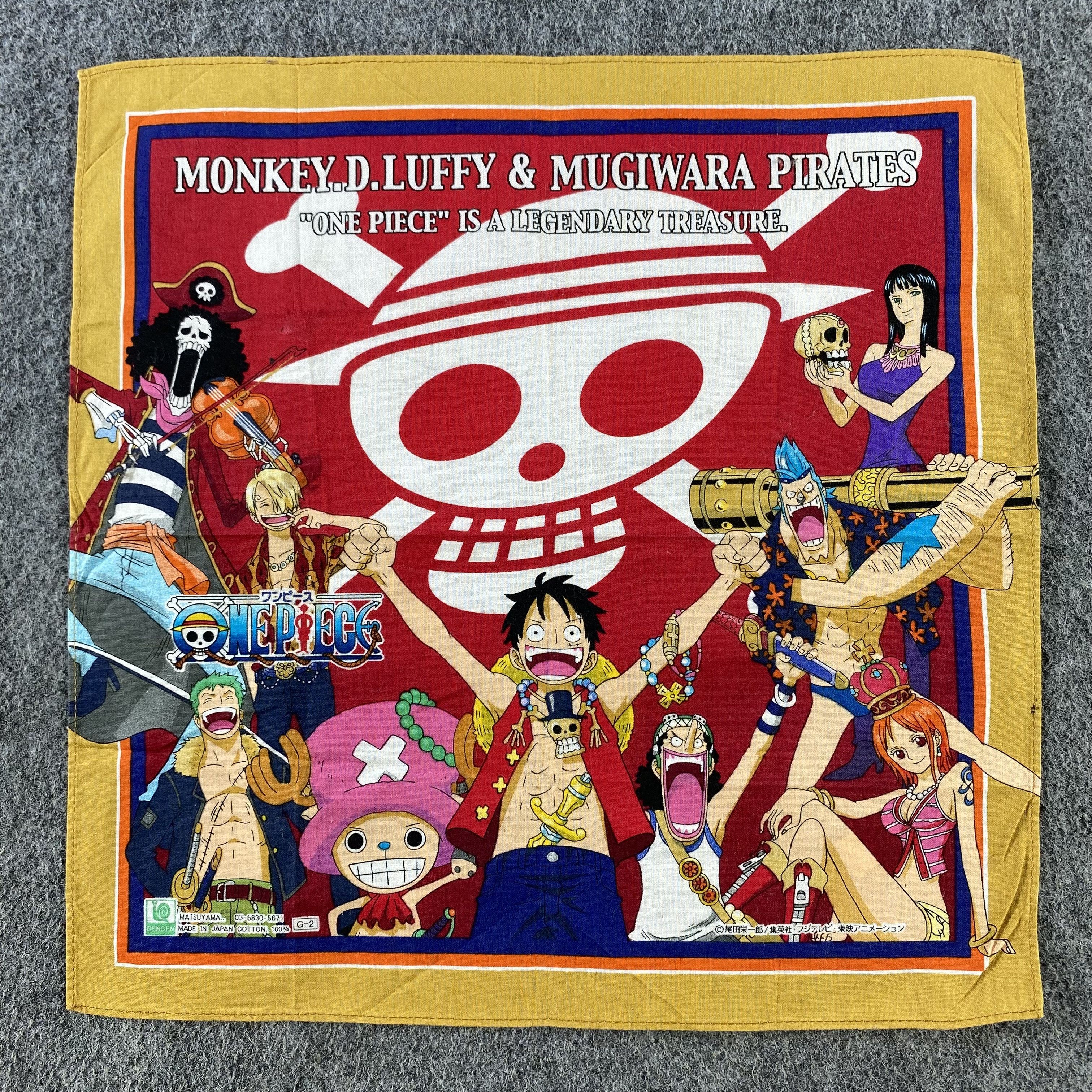Anime × Japanese Brand One Piece Handkerchief/Neckerchief/Bandana HC856 Size ONE SIZE - 1 Thumbnail