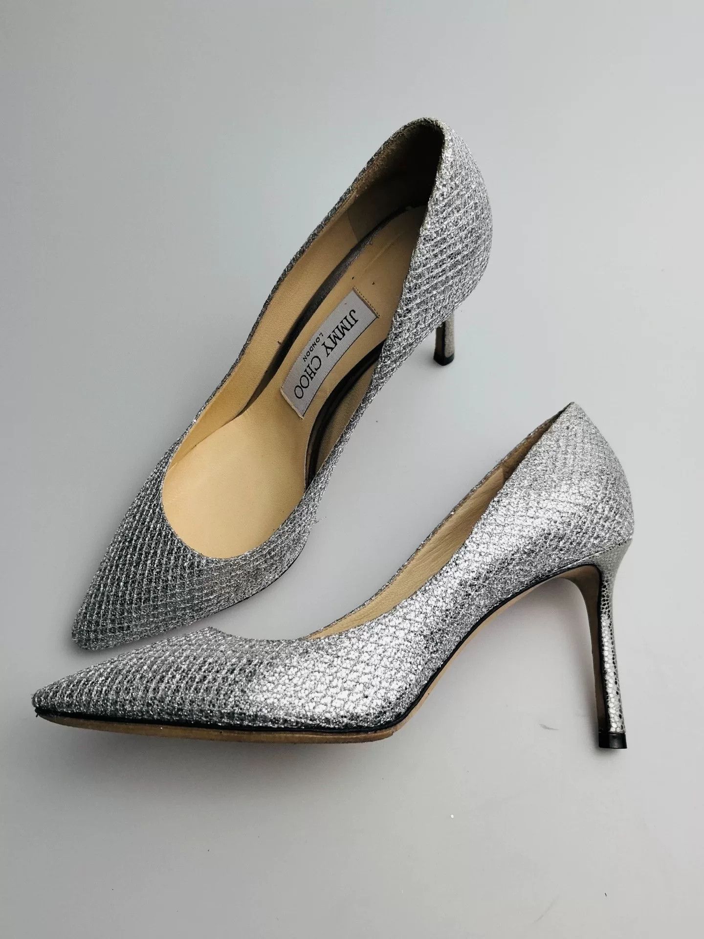 Jimmy Choo Jimmy Choo Silver Lowtop Sneakers us_5-5 Women Size US 5.5 / IT 35.5 - 1 Thumbnail