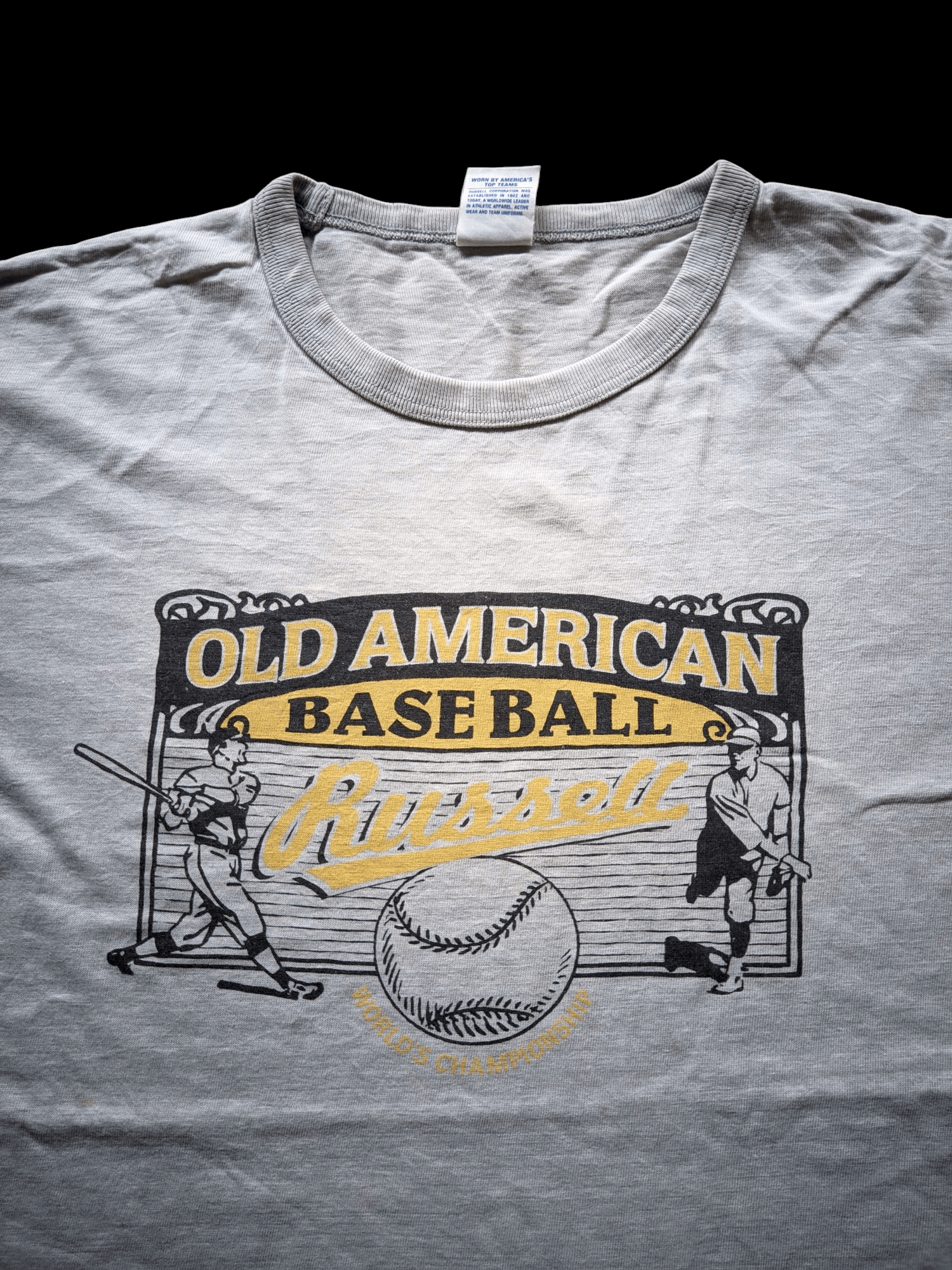 MLB × Russell Athletic × Vintage Tshirts Russell Athletic Old American Baseball Size US L / EU 52-54 / 3 - 2 Thumbnail