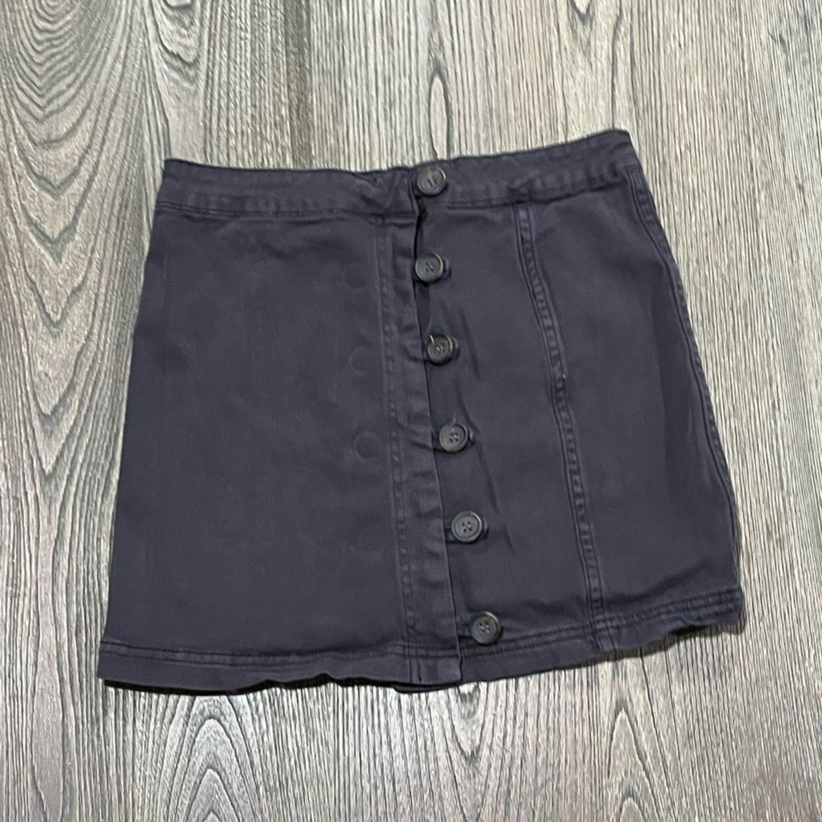 Vintage Altar'd State Skirt Stretch Denim Mini Button Front Size M Size 28" / US 6 / IT 42 - 1 Thumbnail