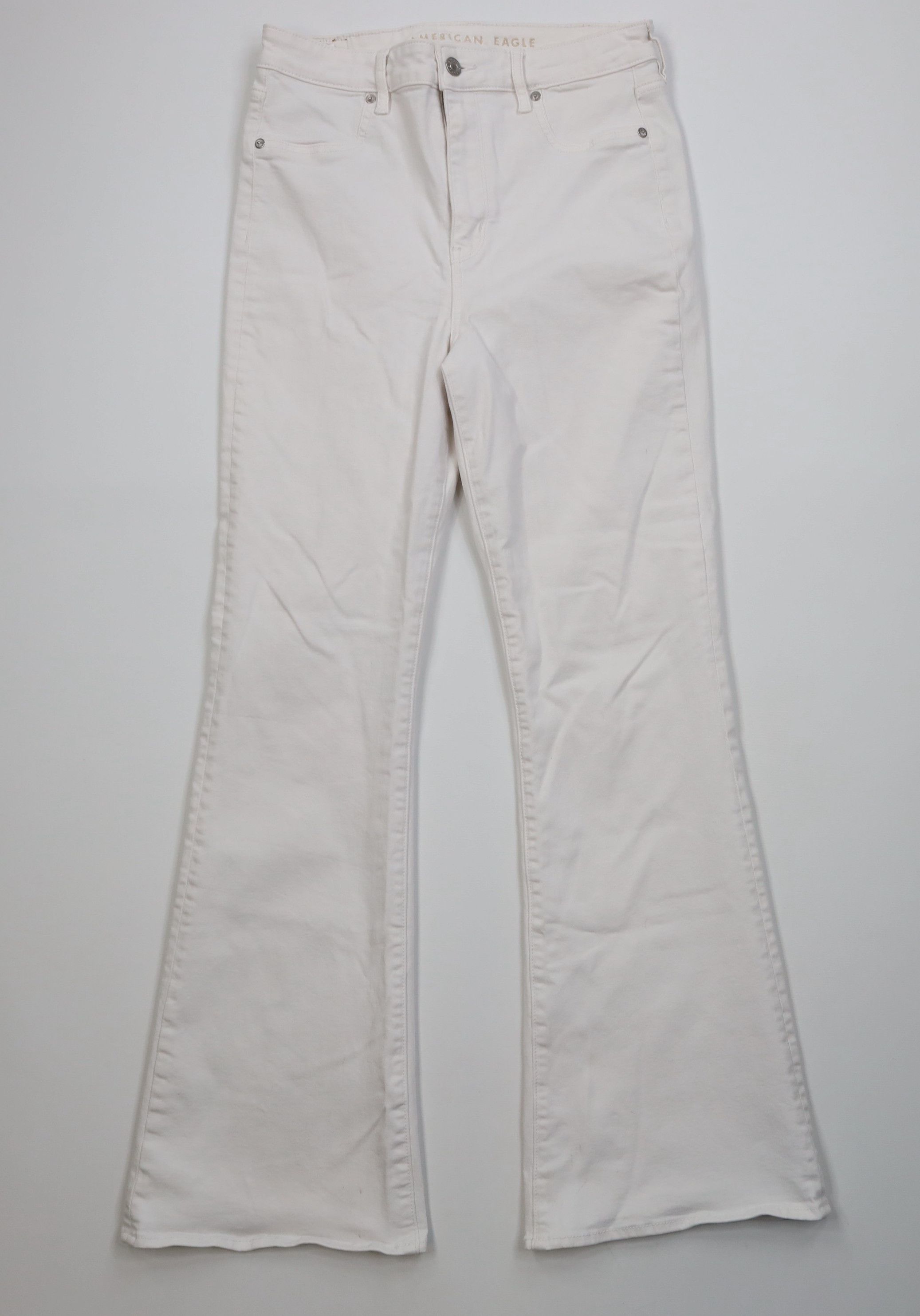 American Eagle Outfitters Vintage Y2K American Eagle Outfitters High Rise Flared Jeans Size 32" / US 10 / IT 46 - 1 Thumbnail
