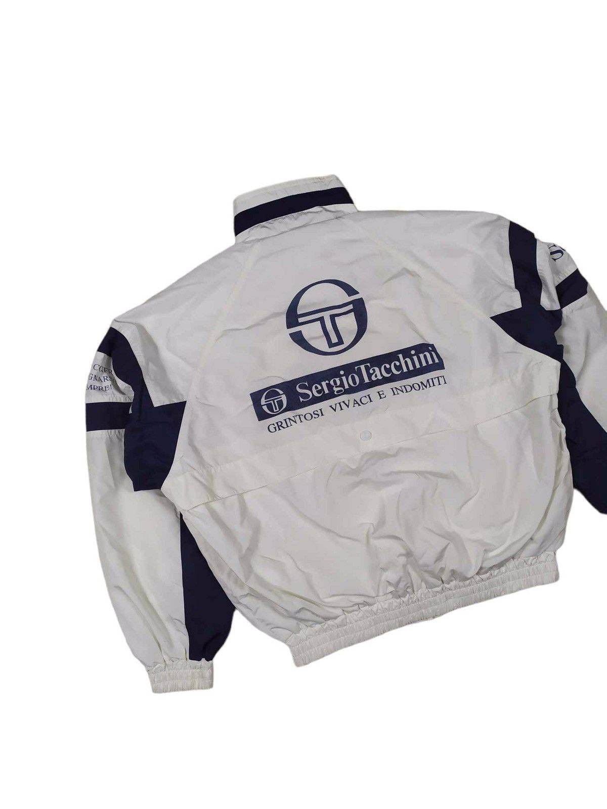 Sergio Tacchini VINTAGE 🔥 Sergio Tacchini Nylon Big Logo Spell Out Jacket Size US L / EU 52-54 / 3 - 9 Thumbnail