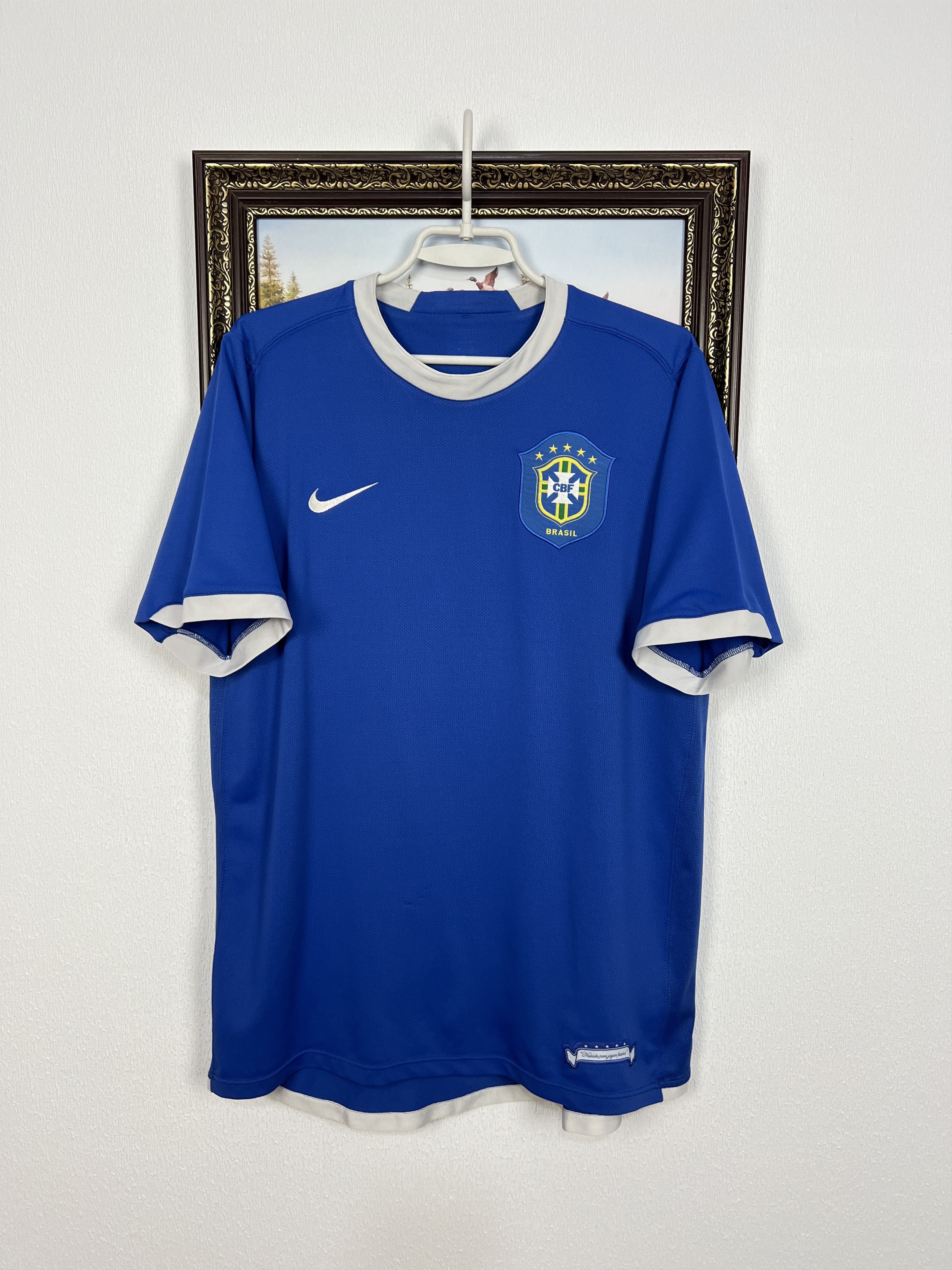 Nike Brazil Away football shirt 2004 Soccer Nike Jersey National Size US L / EU 52-54 / 3 - 1 Thumbnail