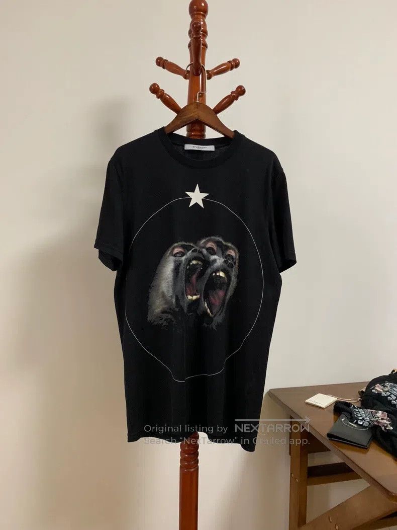 Givenchy Givenchy Double Monkey Short Sleeve Size US S / EU 44-46 / 1 - 1 Thumbnail