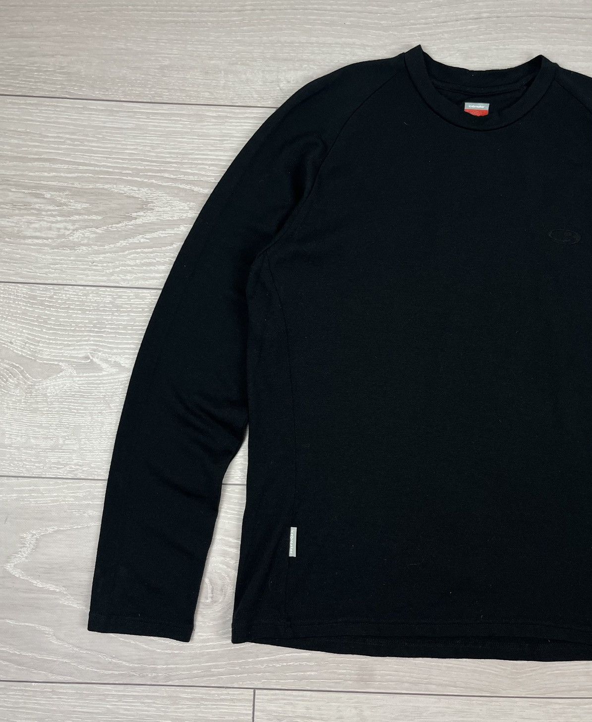 Icebreaker Icebreaker Bodyfit 260 Merino Wool Black Crew Neck Sweater Size US L / EU 52-54 / 3 - 3 Thumbnail