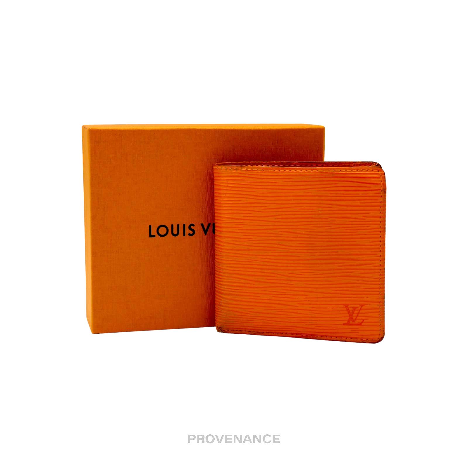 image of Louis Vuitton Marco Wallet - Mandarin Epi Leather, Men's