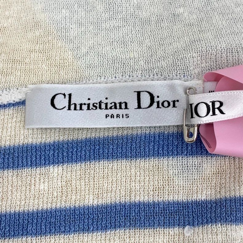 Dior Dior Color-blocked striped linen drawstring long-sleeved kn Size XS / US 0-2 / IT 36-38 - 5 Thumbnail