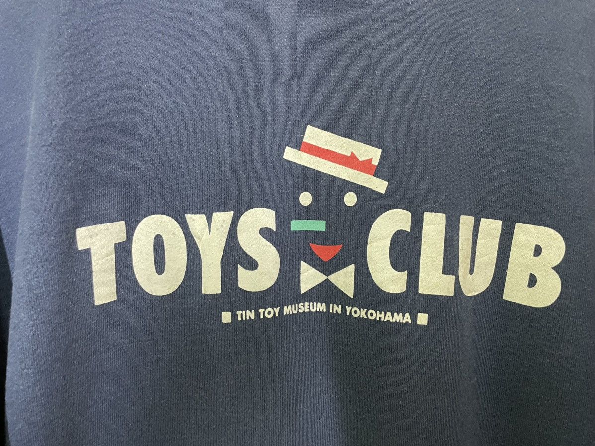 Other TOYS CLUB v neck small logo printed sweatshirt color blue Size US M / EU 48-50 / 2 - 10 Thumbnail