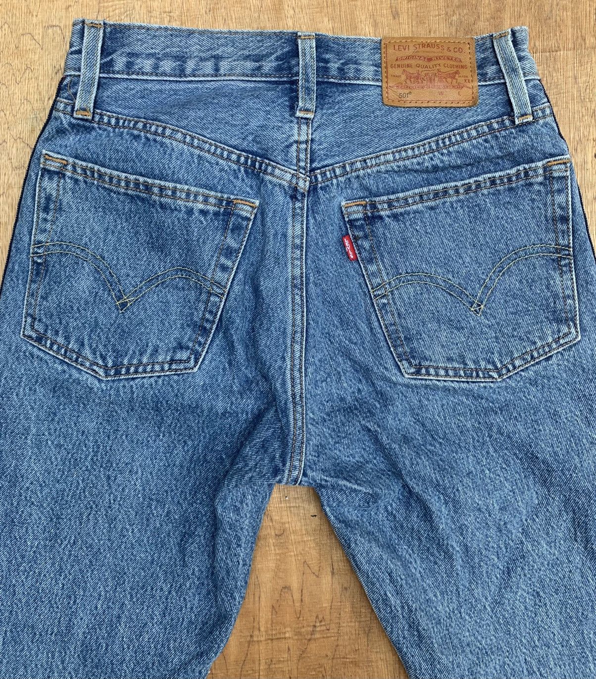 Levi's Levis 501 Levis Premium Big E Side Tape Denim Pants Size 26" / US 2 / IT 38 - 10 Thumbnail