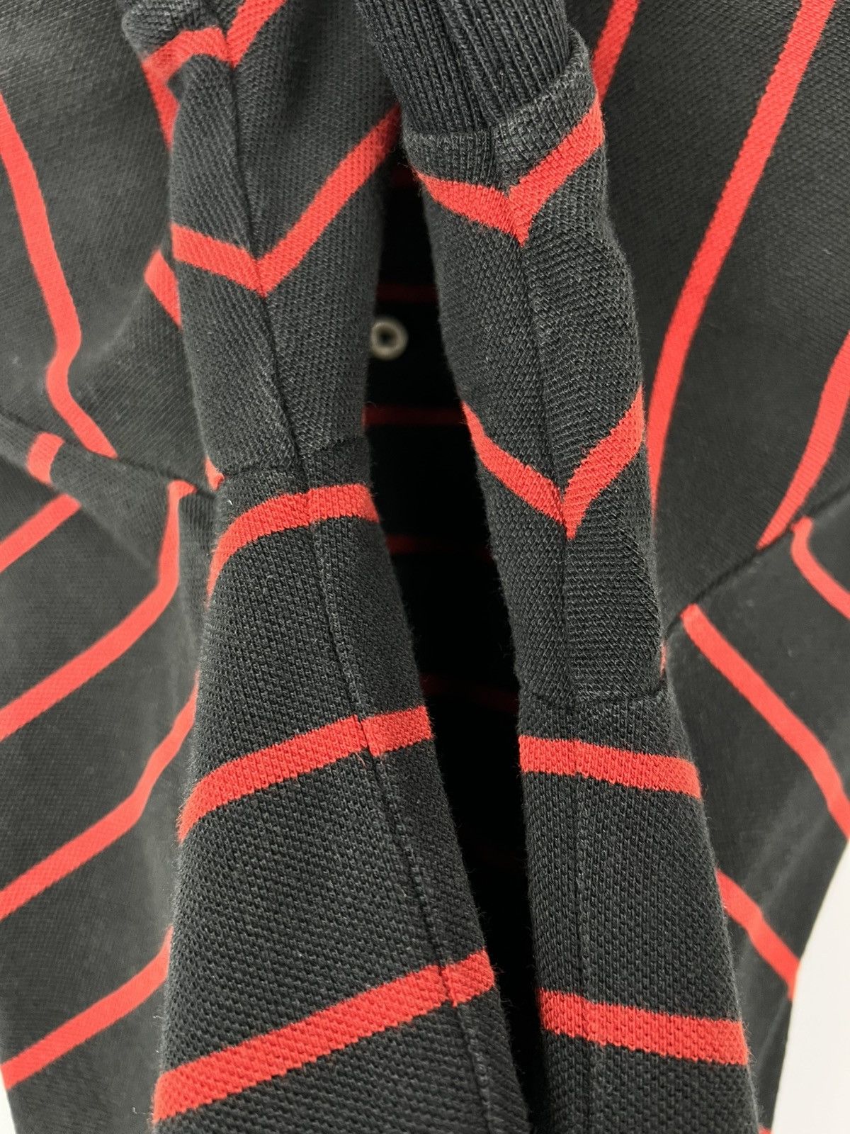 Polo Ralph Lauren × Vintage Polo Ralph Lauren t shirt striped black/red Size US L / EU 52-54 / 3 - 5 Thumbnail
