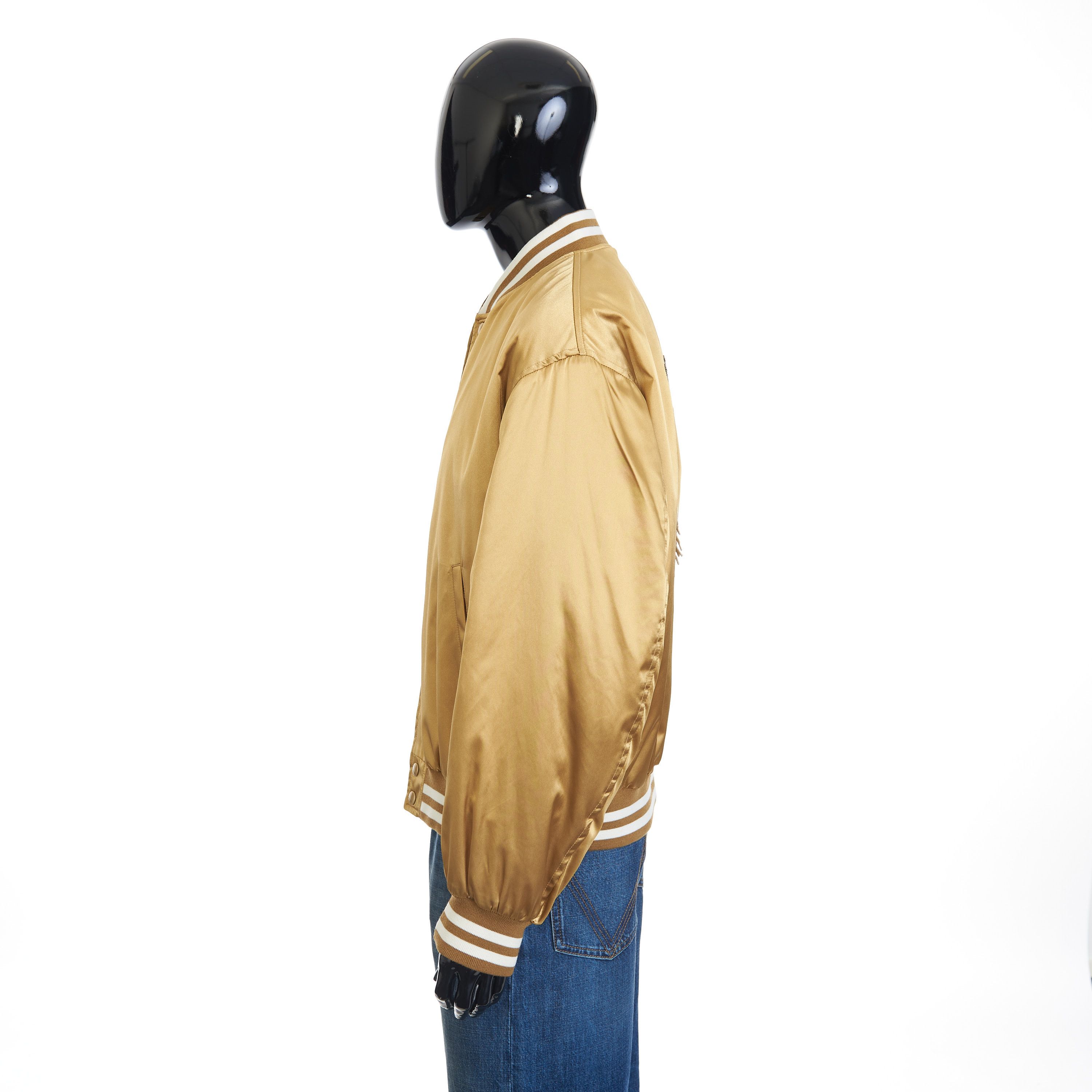 Celine Embroidered Tiger Teddy Jacket In Gold Satin-finish Nylon Size US M / EU 48-50 / 2 - 3 Thumbnail