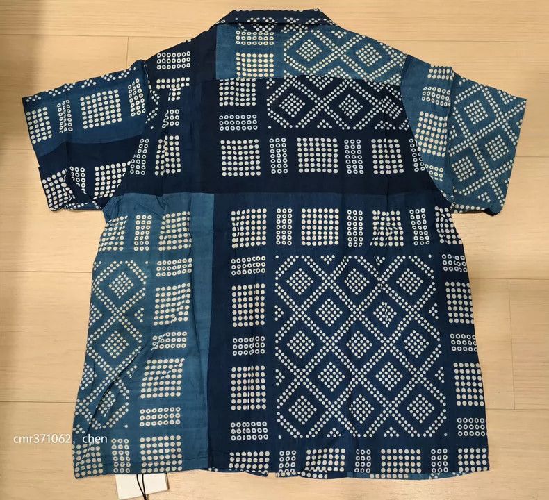 Visvim Visvim VISVIM Short Sleeve Indigo Pattern Shirt-2506 Size US S / EU 44-46 / 1 - 7 Thumbnail