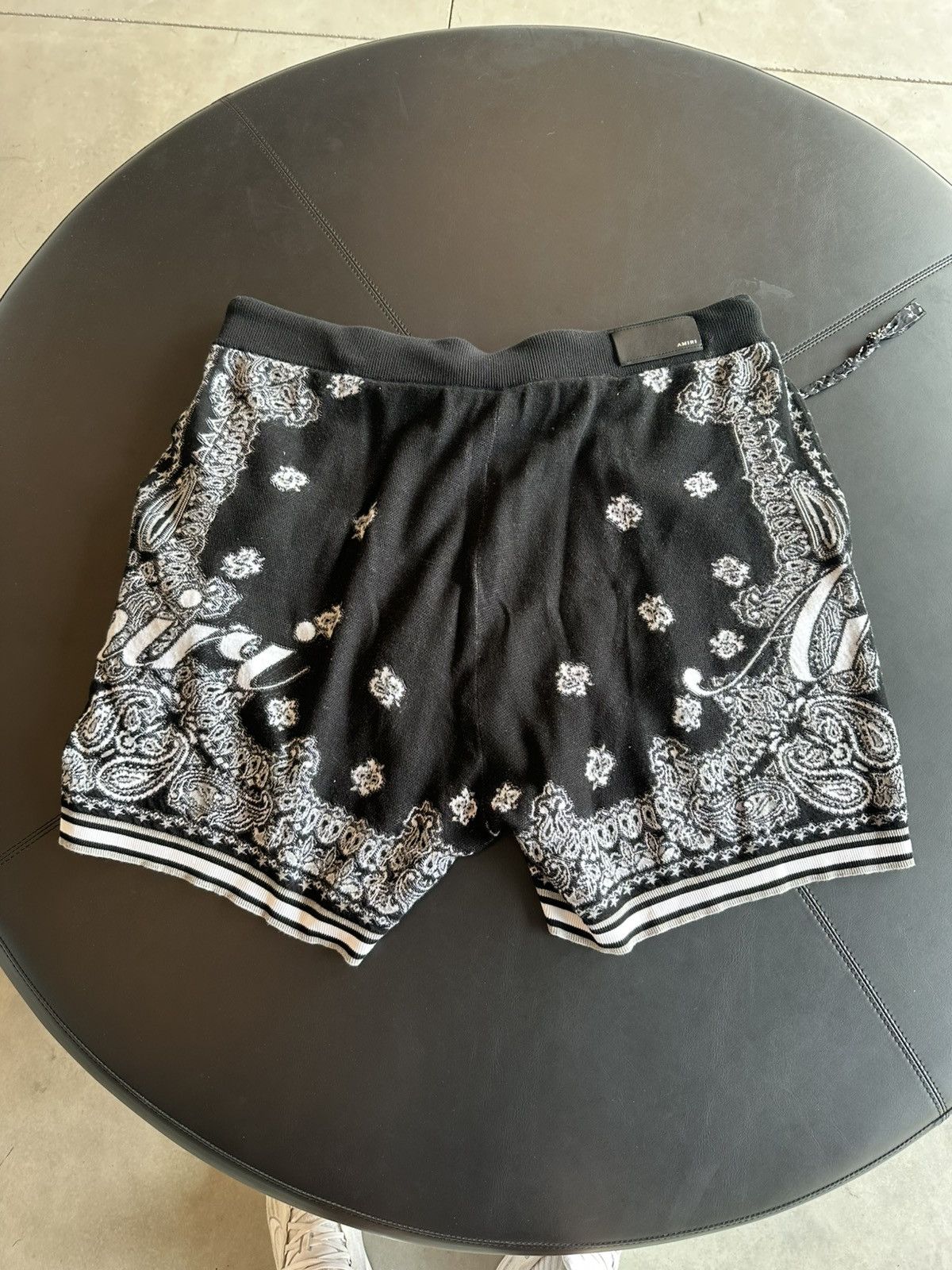 Amiri Amiri Bandana Shorts Black White Size US 38 / EU 54 - 2 Thumbnail
