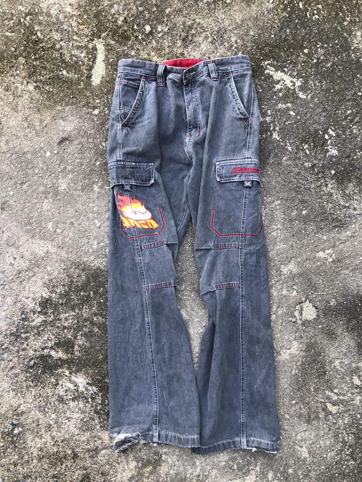 VINTAGE Y2K FLAMEHEAD JNCO PIKO BAGGY JEANS