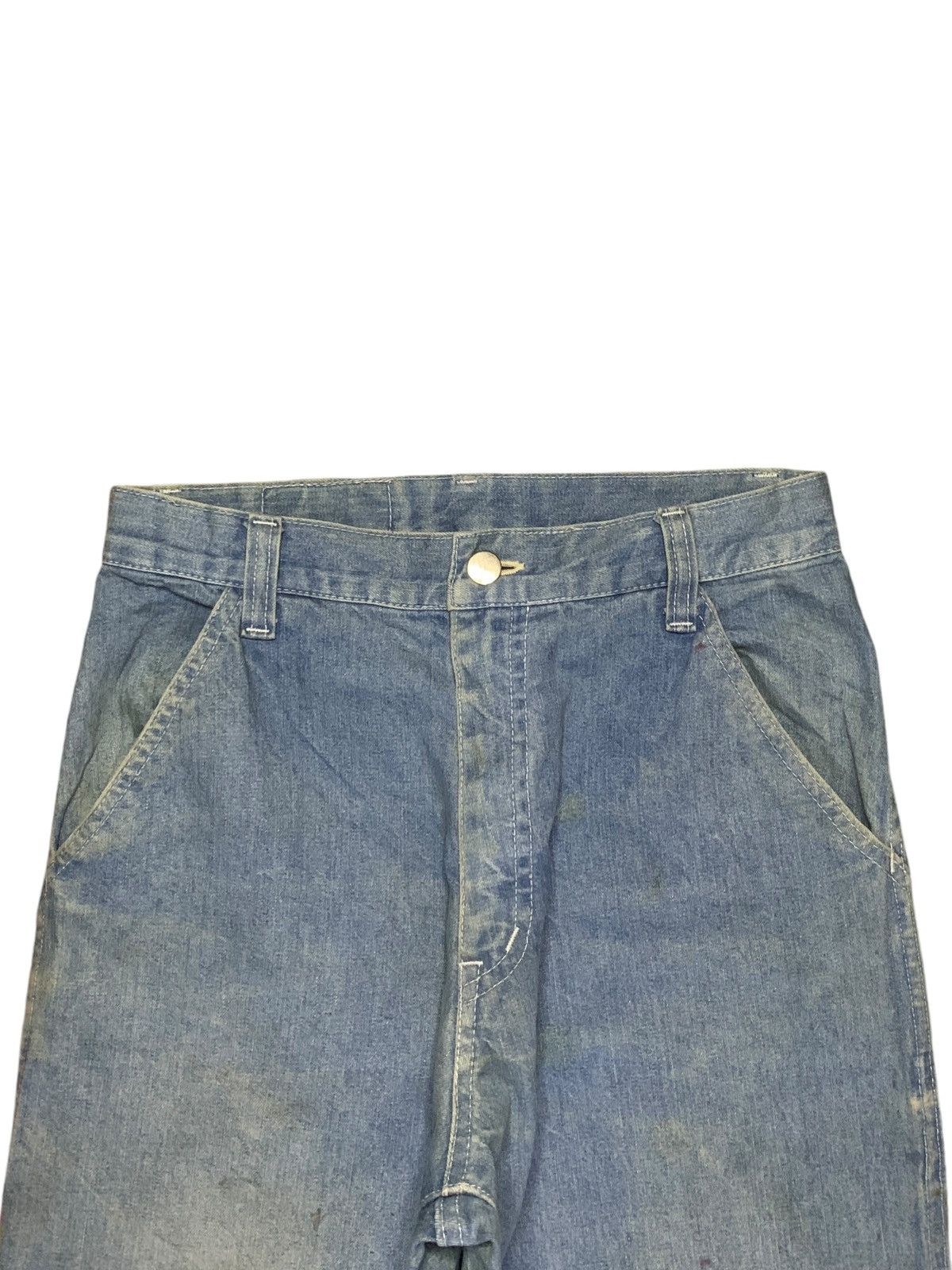Japanese Brand Vintage Japanese Brand Mud Wash Carpenter Baggy Jeans Size 27" / US 4 / IT 40 - 4 Thumbnail