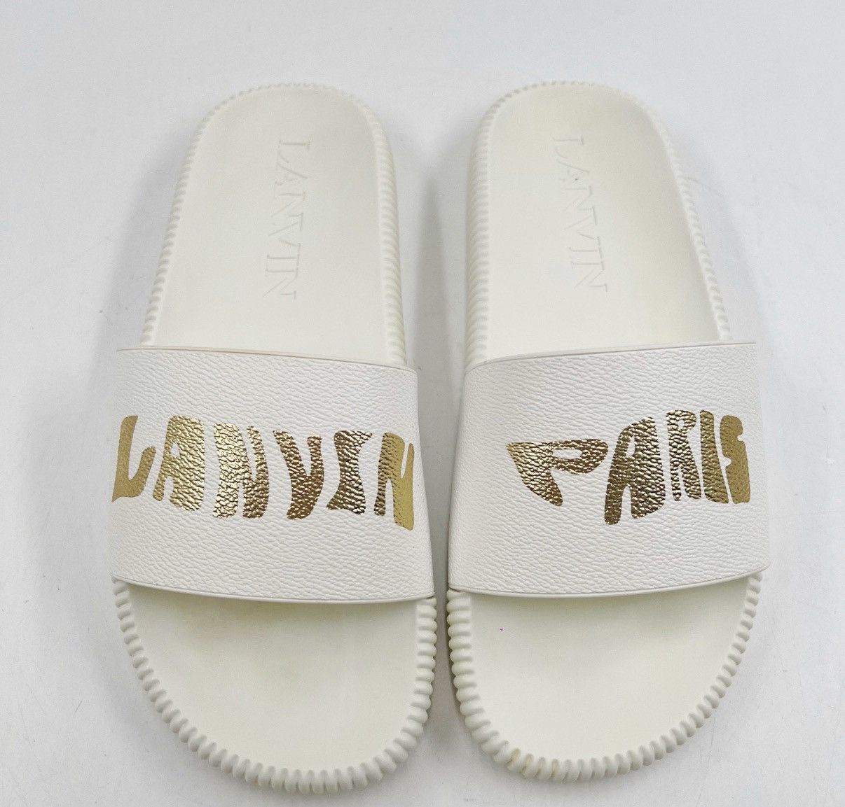 Lanvin Lanvin White Minimal Casual Slippers K12 Size US 8 / EU 41 - 2 Thumbnail